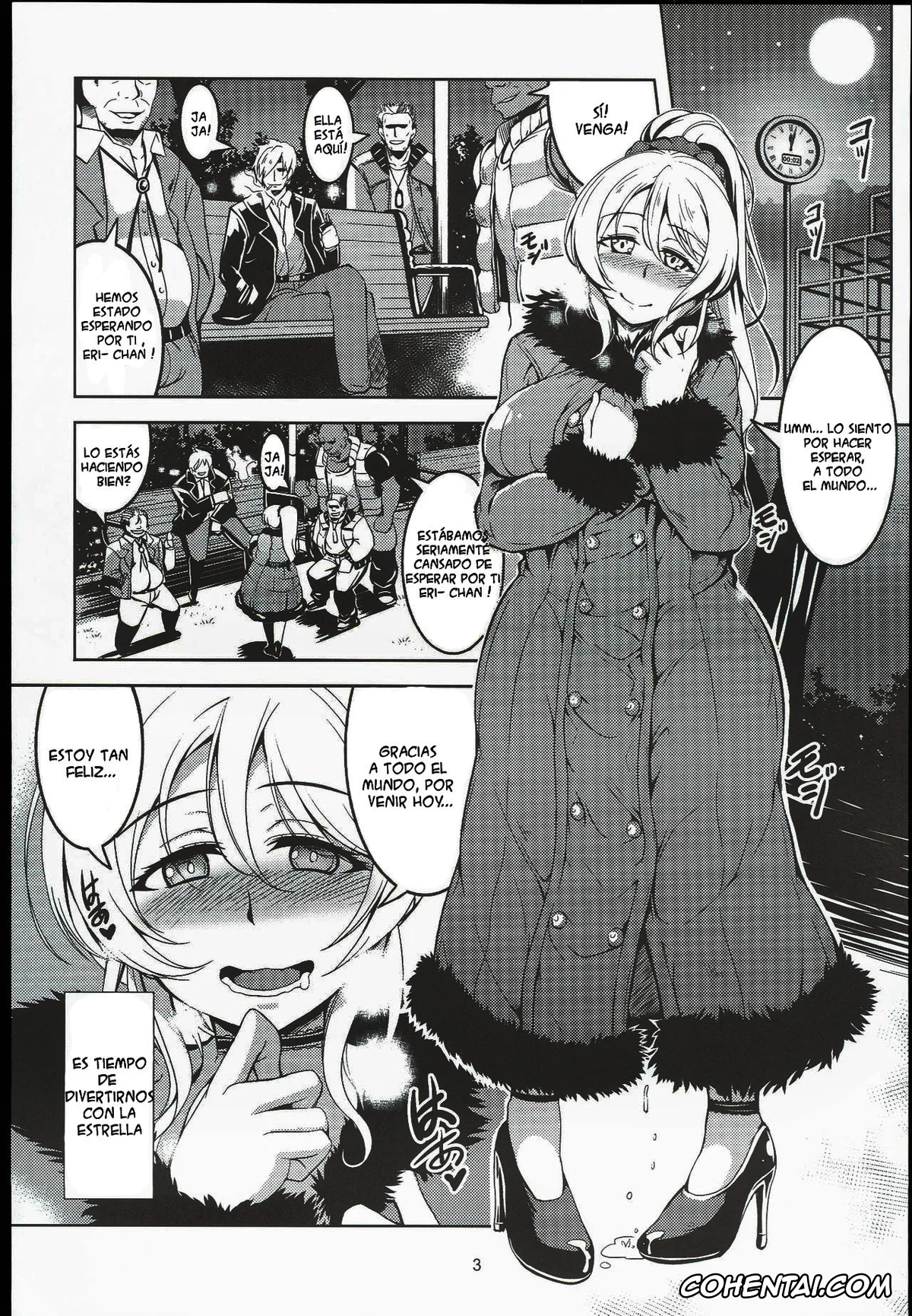 Love Live! porno, Eli Ayase porno, Eri 29-sai Aokan Roshutsu (Love Live!), pagina 5