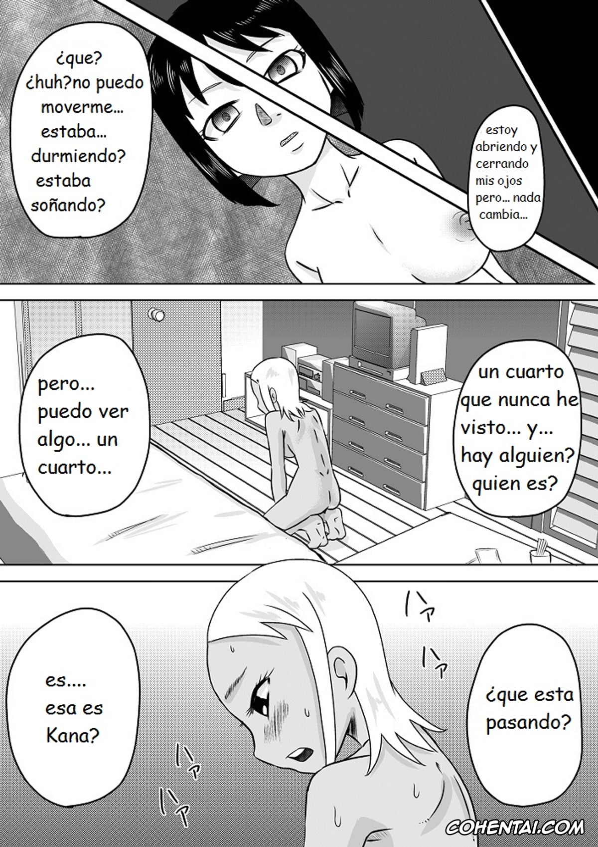 Original hentai, Onaho-ka Shita Shoujo x Futanari-ka Shita Shoujo, pagina 3