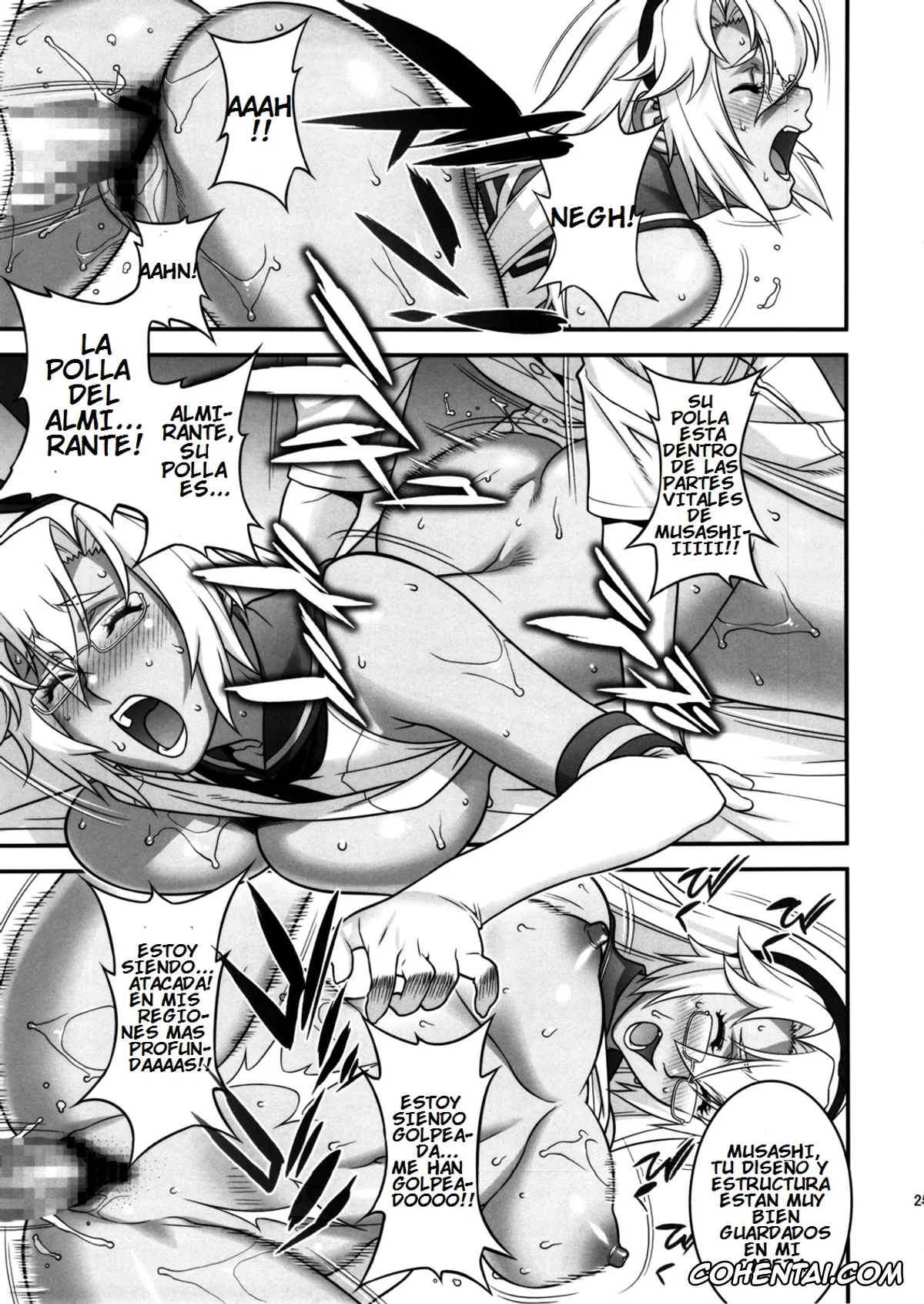 Kantai Collection -KanColle- hentai, Musashi hentai, Shimakaze hentai, Teitoku hentai, Musashi no Dokidoki Daisakusen | Musashi’s Heart-Pounding Great Strategy! (Kantai Collection), pagina 24