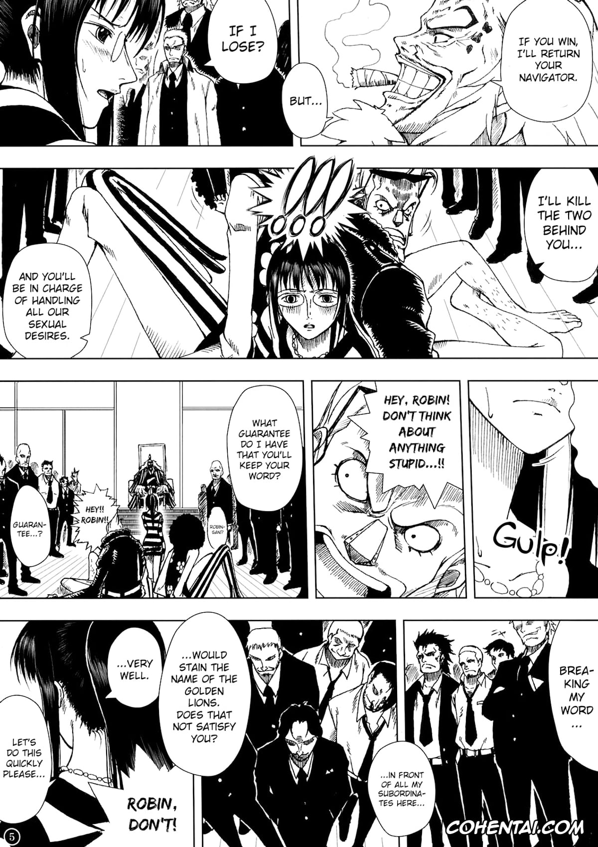 One Piece hentai, Brook hentai, Franky hentai, Nico Robin hentai, Shiki hentai, Akuma no Mi no Tsukaikata (One Piece), pagina 6