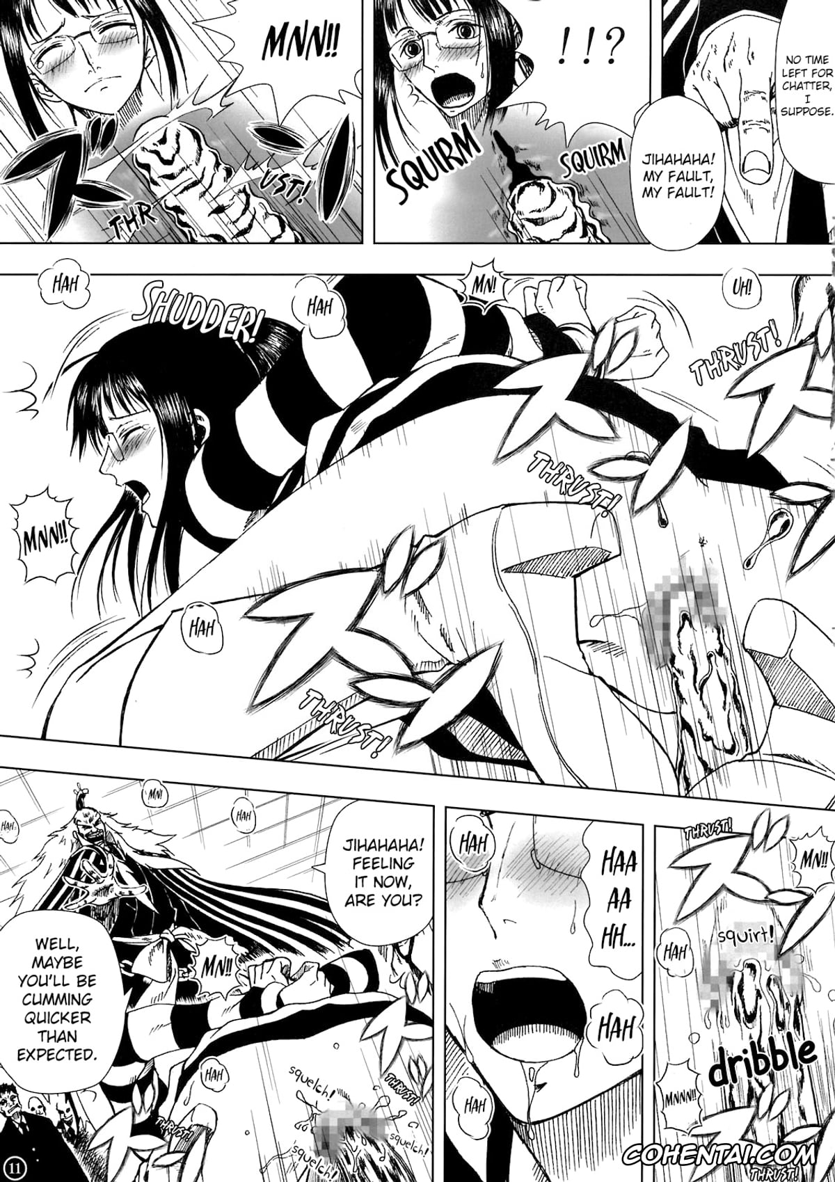 One Piece hentai, Brook hentai, Franky hentai, Nico Robin hentai, Shiki hentai, Akuma no Mi no Tsukaikata (One Piece), pagina 12
