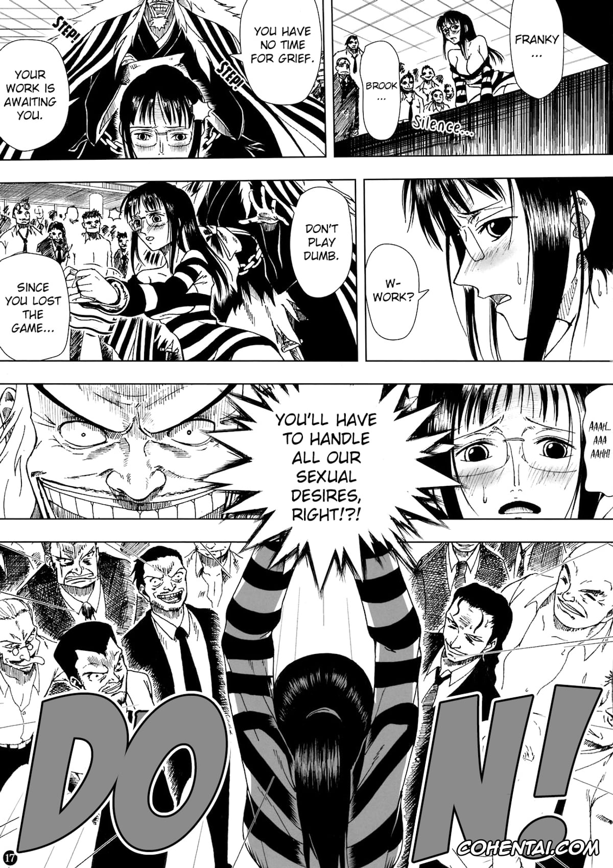 One Piece hentai, Brook hentai, Franky hentai, Nico Robin hentai, Shiki hentai, Akuma no Mi no Tsukaikata (One Piece), pagina 18
