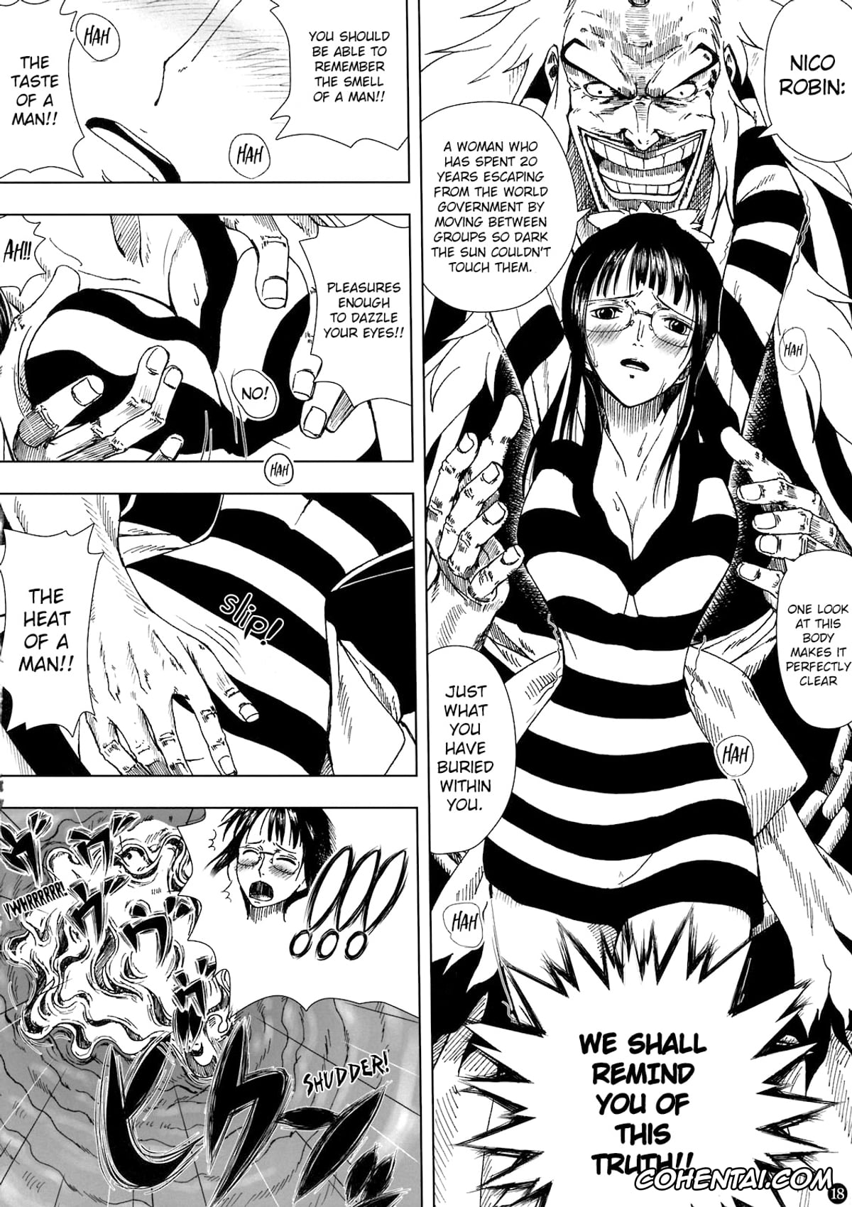 One Piece xxx, Brook xxx, Franky xxx, Nico Robin xxx, Shiki xxx, Akuma no Mi no Tsukaikata (One Piece), pagina 19