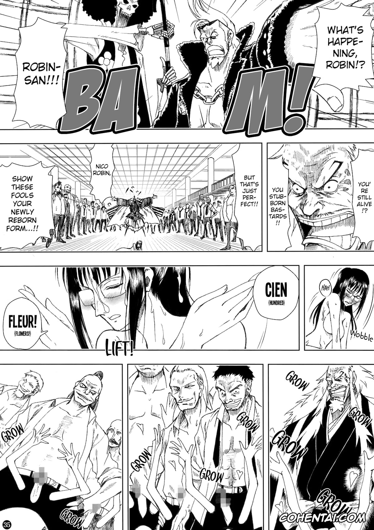 One Piece porno, Brook porno, Franky porno, Nico Robin porno, Shiki porno, Akuma no Mi no Tsukaikata (One Piece), pagina 35