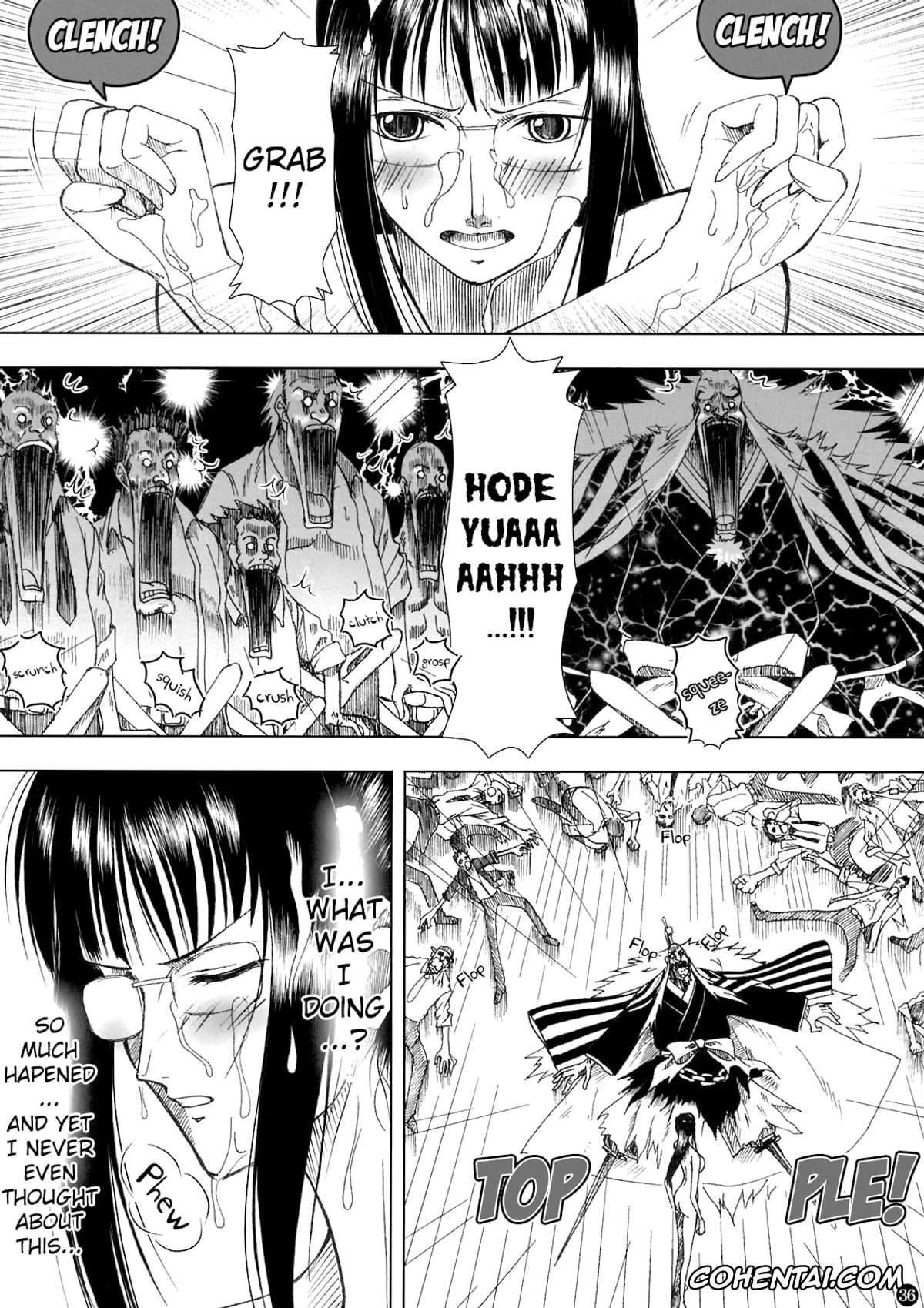 One Piece hentai, Brook hentai, Franky hentai, Nico Robin hentai, Shiki hentai, Akuma no Mi no Tsukaikata (One Piece), pagina 36