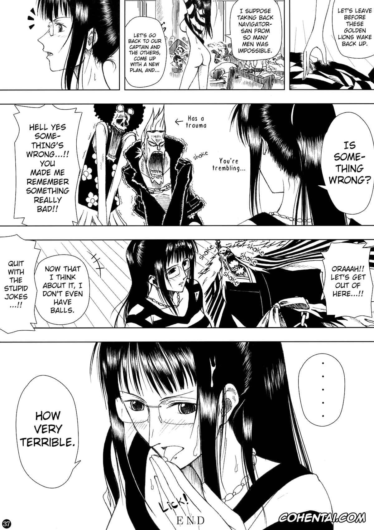 One Piece xxx, Brook xxx, Franky xxx, Nico Robin xxx, Shiki xxx, Akuma no Mi no Tsukaikata (One Piece), pagina 37