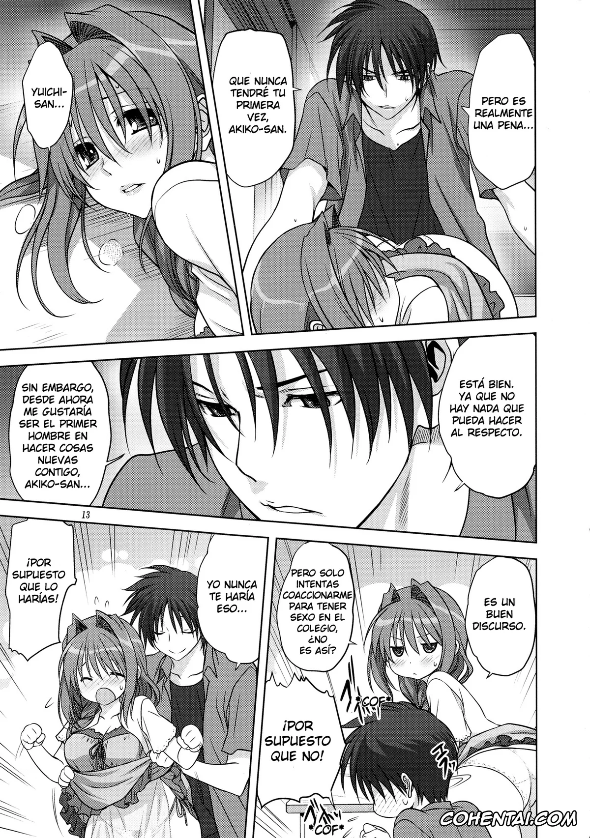 Kanon hentai, Akiko Minase hentai, Yuuichi Aizawa hentai, Akiko-san to Issho 12 (Kanon), pagina 12