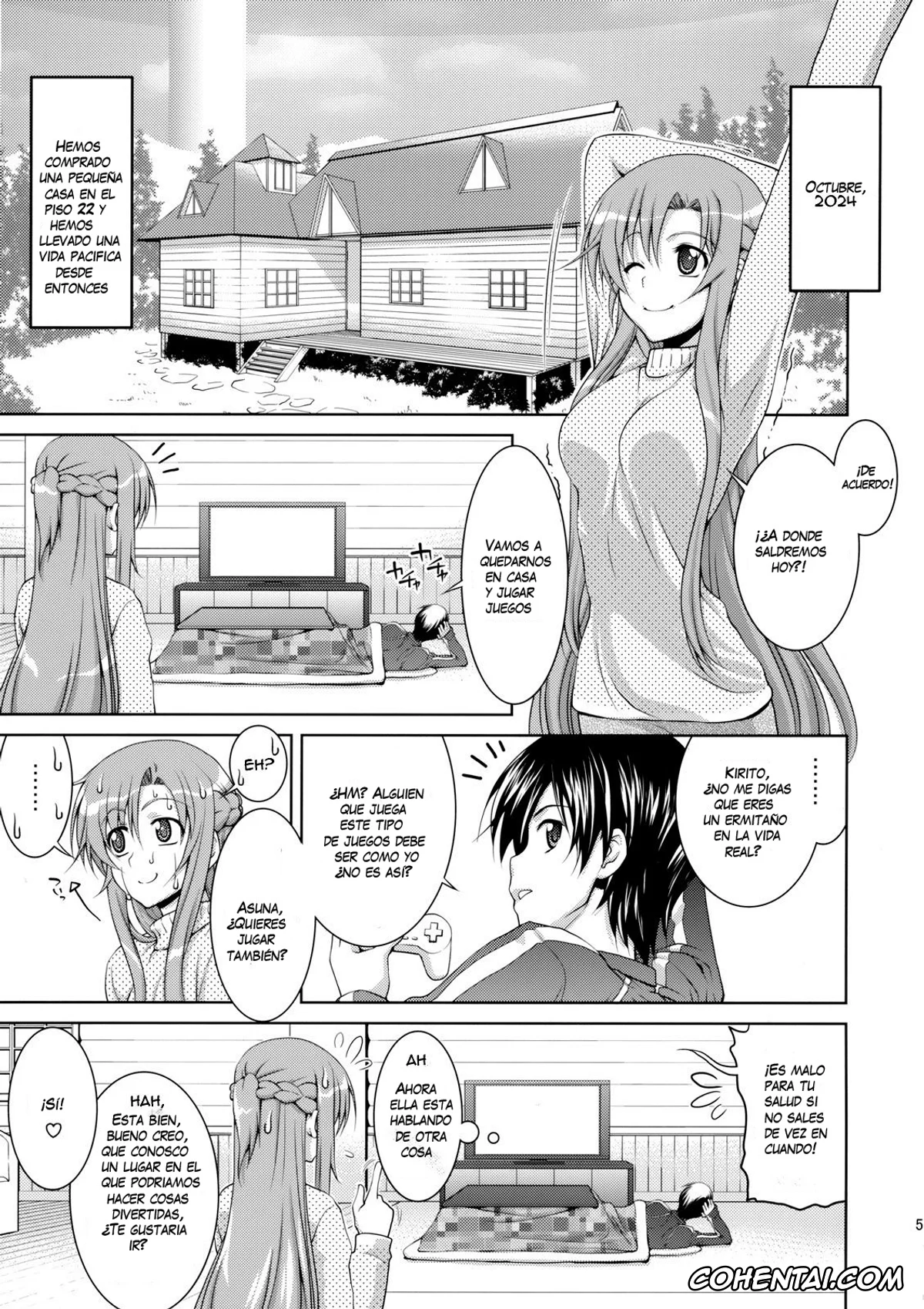 Sword Art Online hentai, Asuna Yuuki hentai, Kazuto Kirigaya | Kirito hentai, ASUNAsan NO EROHON (Sword Art Online), pagina 3