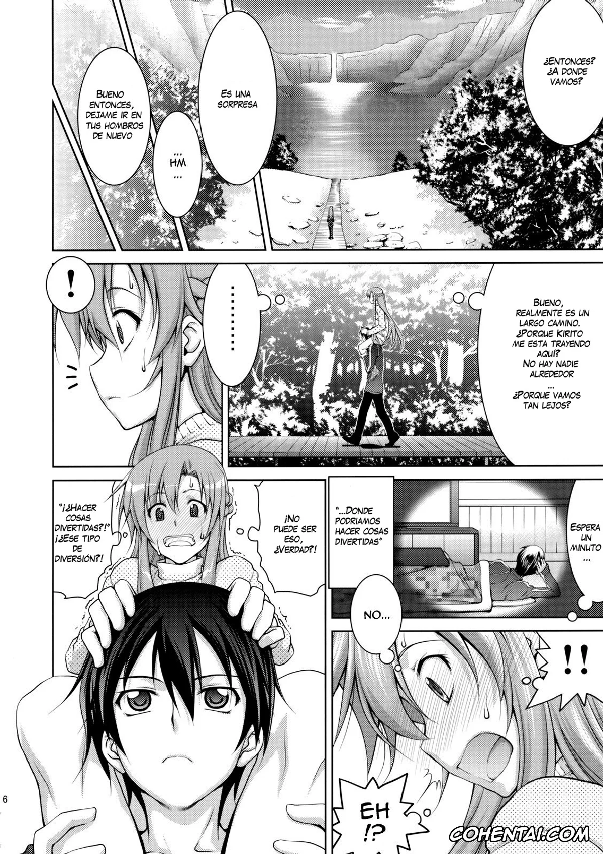 Sword Art Online xxx, Asuna Yuuki xxx, Kazuto Kirigaya | Kirito xxx, ASUNAsan NO EROHON (Sword Art Online), pagina 4