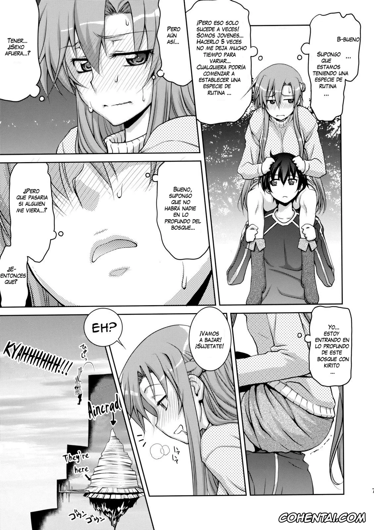 Sword Art Online porno, Asuna Yuuki porno, Kazuto Kirigaya | Kirito porno, ASUNAsan NO EROHON (Sword Art Online), pagina 5