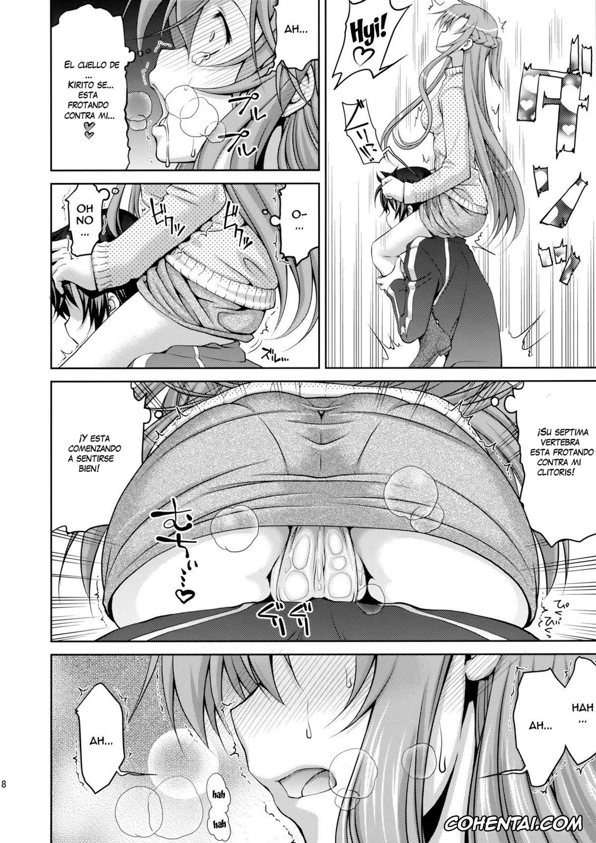 Sword Art Online hentai, Asuna Yuuki hentai, Kazuto Kirigaya | Kirito hentai, ASUNAsan NO EROHON (Sword Art Online), pagina 6