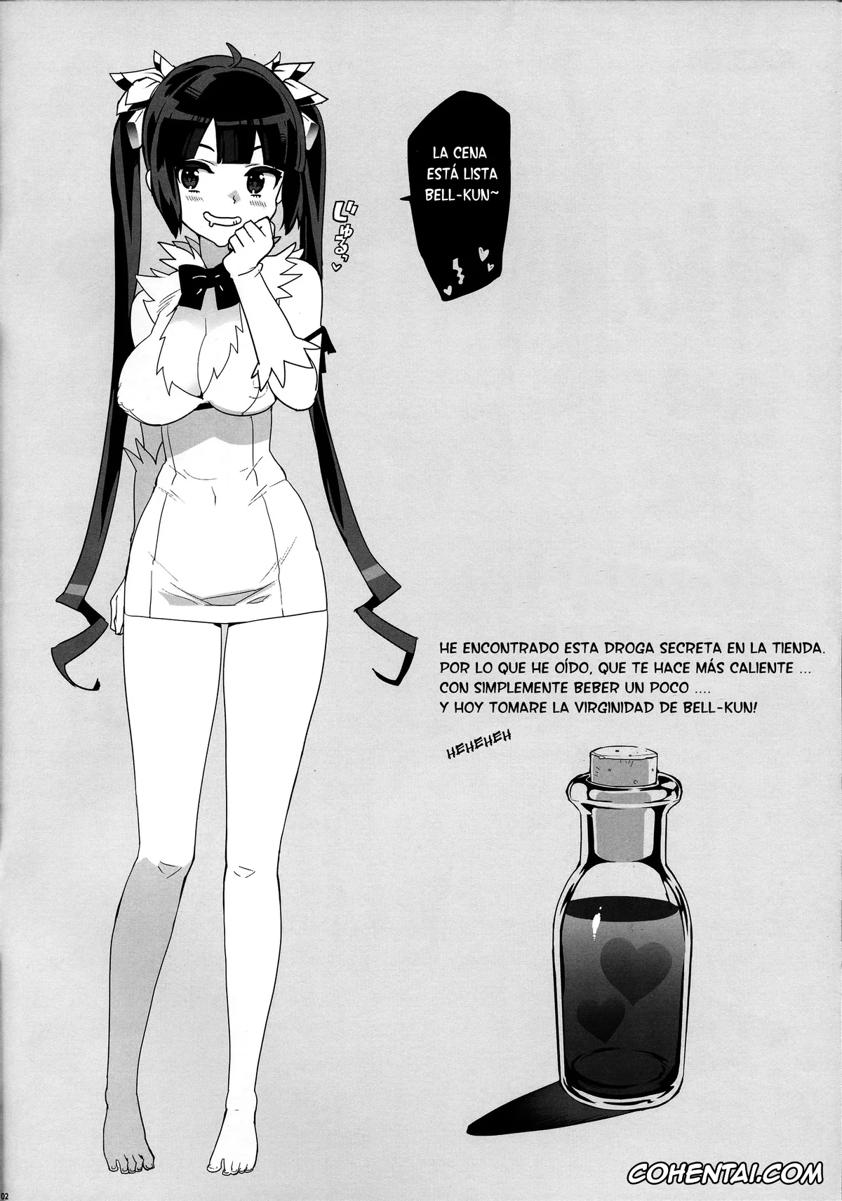 Dungeon ni Deai o Motomeru no wa Machigatteiru Darou ka porno, Bell Cranel porno, Hestia porno, Hestia no Hiyaku (Dungeon ni Deai o Motomeru no wa Machigatteiru Darou ka), pagina 2