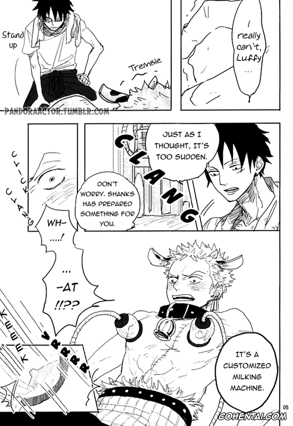 One Piece xxx, Monkey D. Luffy xxx, Roronoa Zoro xxx, Oishii Milk Ikaga desu ka? (One Piece), pagina 7