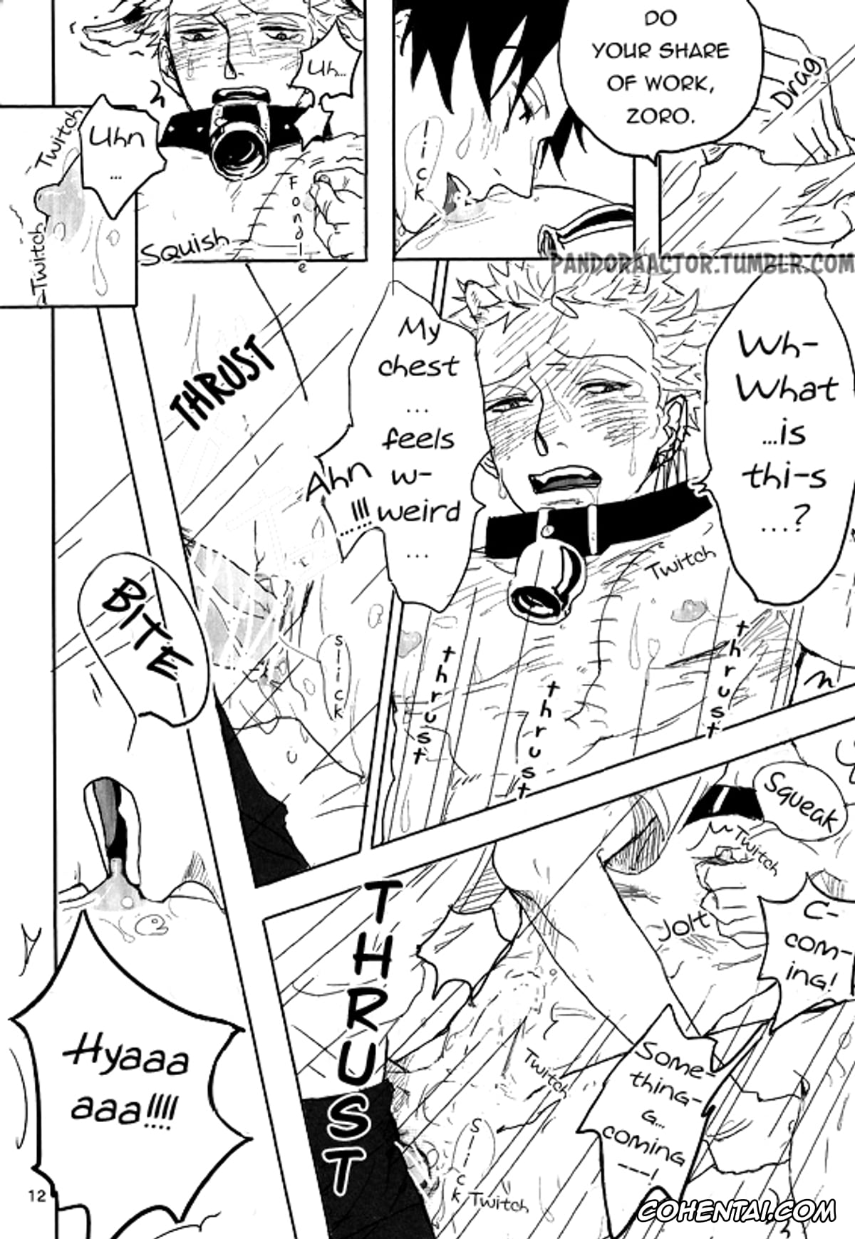 One Piece porno, Monkey D. Luffy porno, Roronoa Zoro porno, Oishii Milk Ikaga desu ka? (One Piece), pagina 14