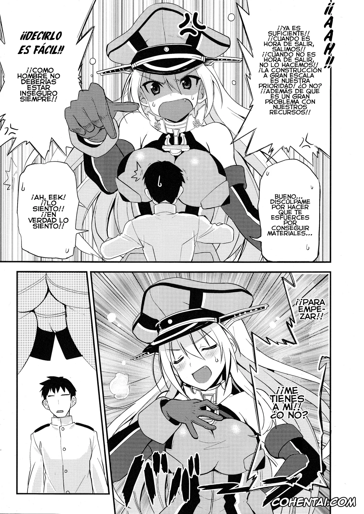 Kantai Collection -KanColle- hentai, Bismarck hentai, Makezugirai Fraulein (Kantai Collection), pagina 6