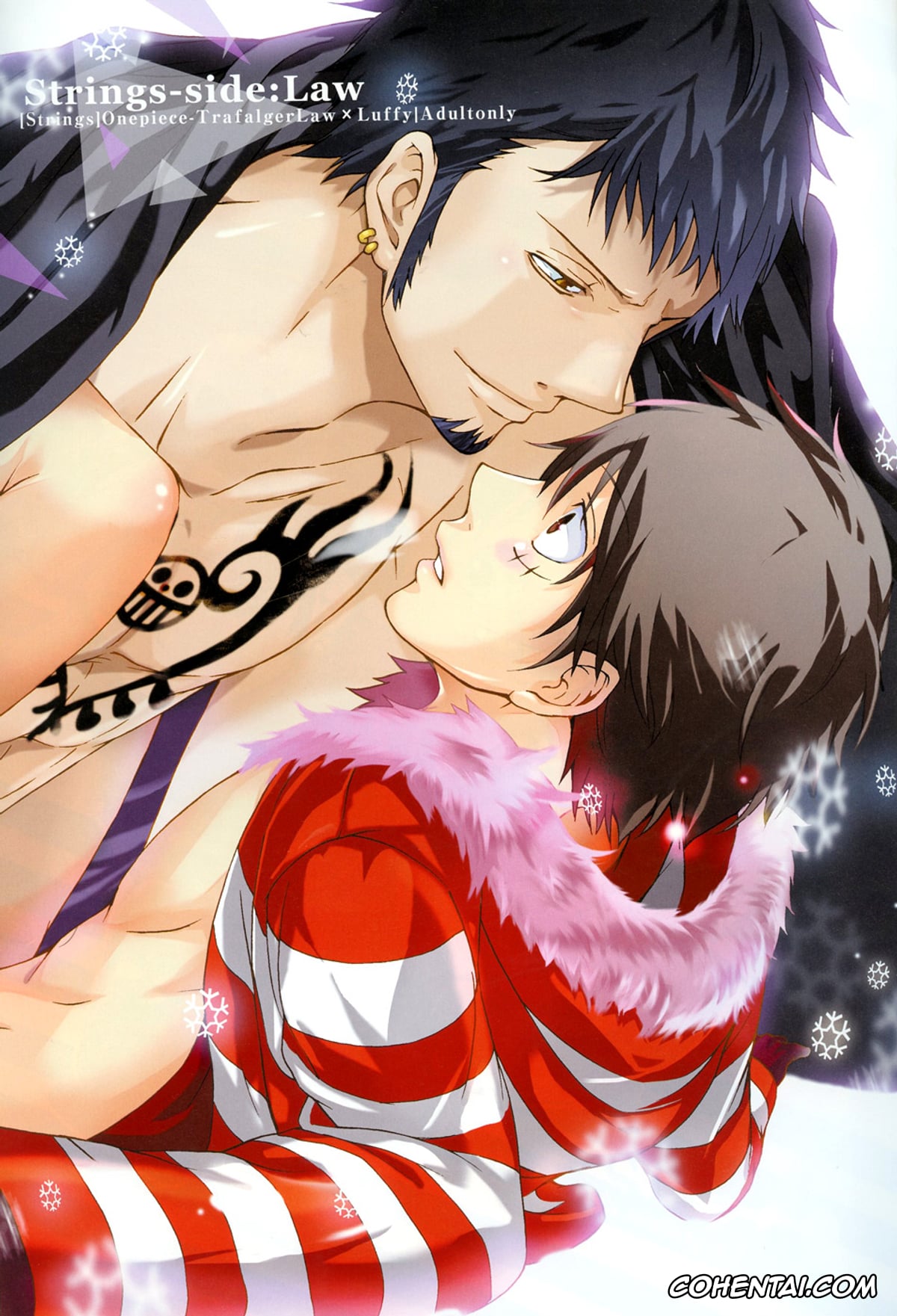 One Piece hentai, Monkey D. Luffy hentai, Trafalgar Law hentai, Strings (One Piece), pagina 3