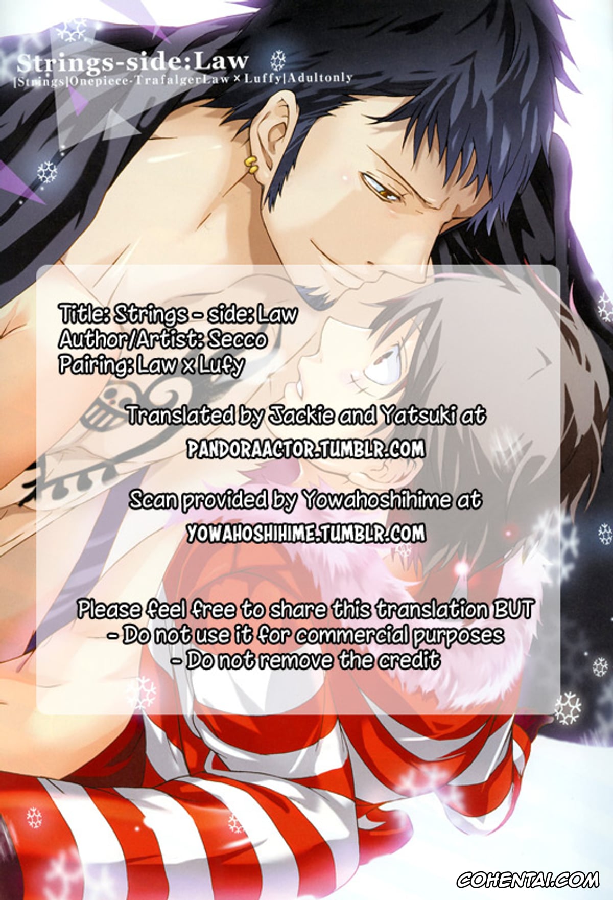 One Piece porno, Monkey D. Luffy porno, Trafalgar Law porno, Strings (One Piece), pagina 5