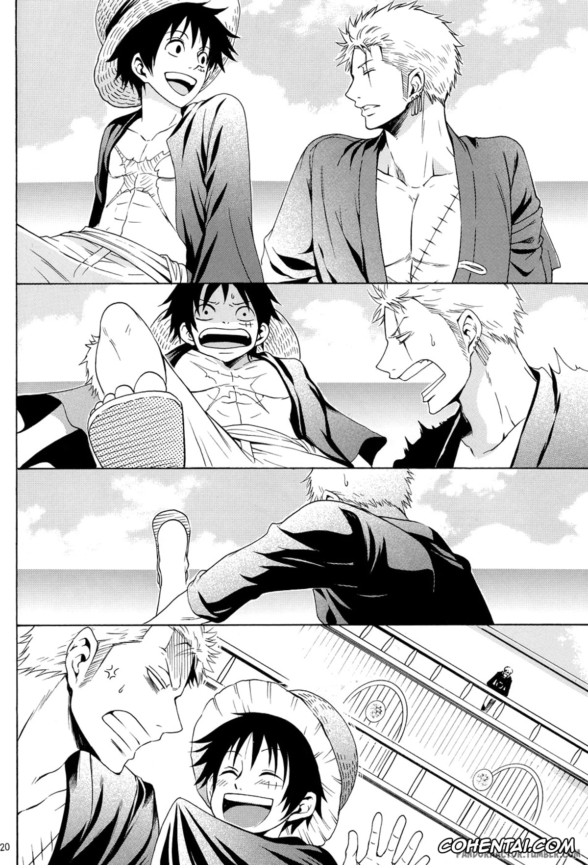 One Piece hentai, Monkey D. Luffy hentai, Trafalgar Law hentai, Strings (One Piece), pagina 21