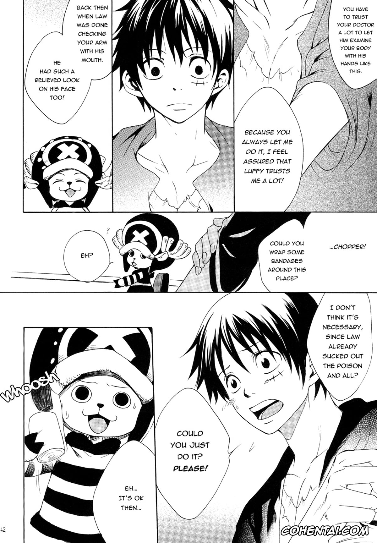 One Piece xxx, Monkey D. Luffy xxx, Trafalgar Law xxx, Strings (One Piece), pagina 43