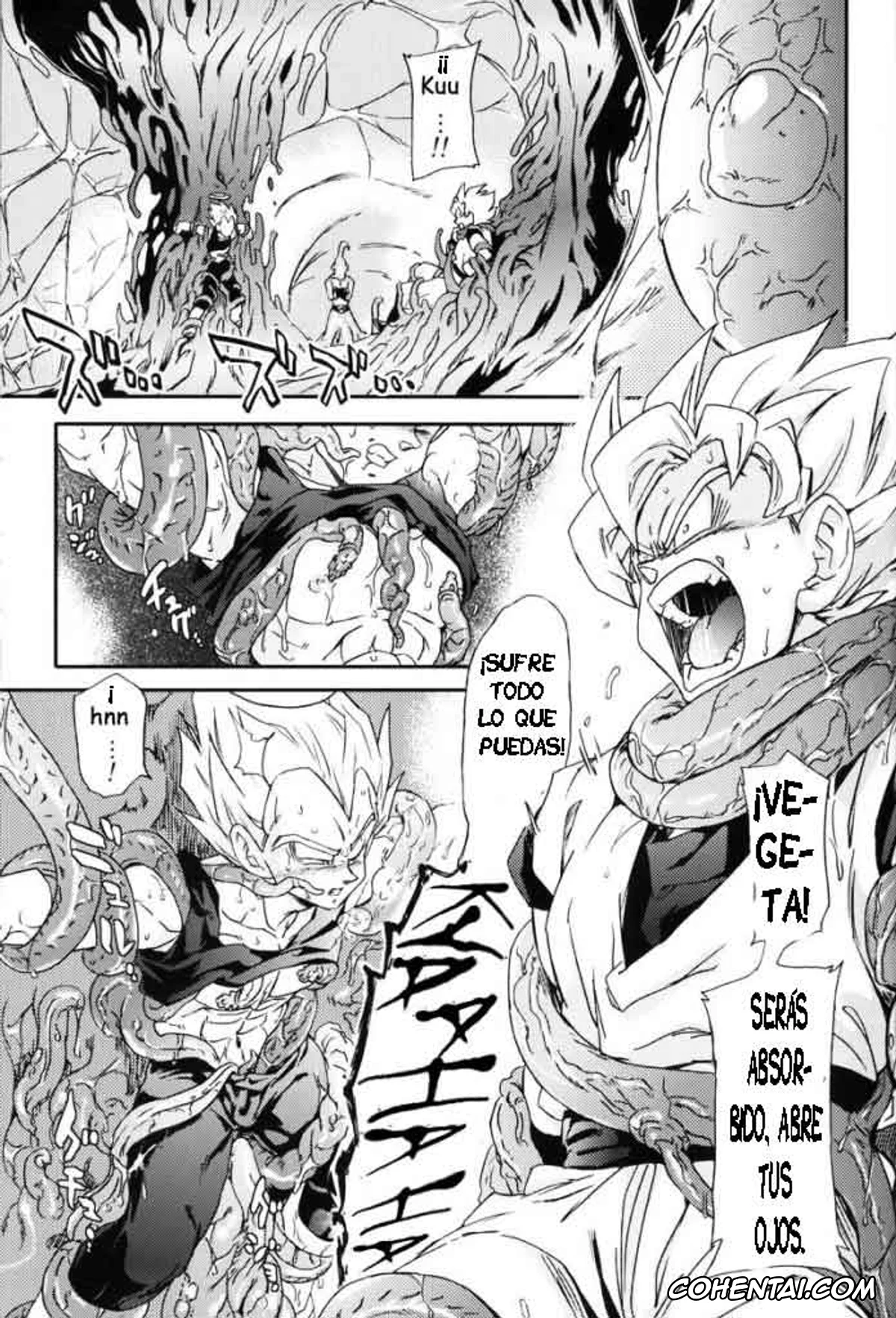 Dragon Ball Z hentai, Son Goku hentai, Vegeta hentai, MONSTRUO (Dragon Ball Z), pagina 9