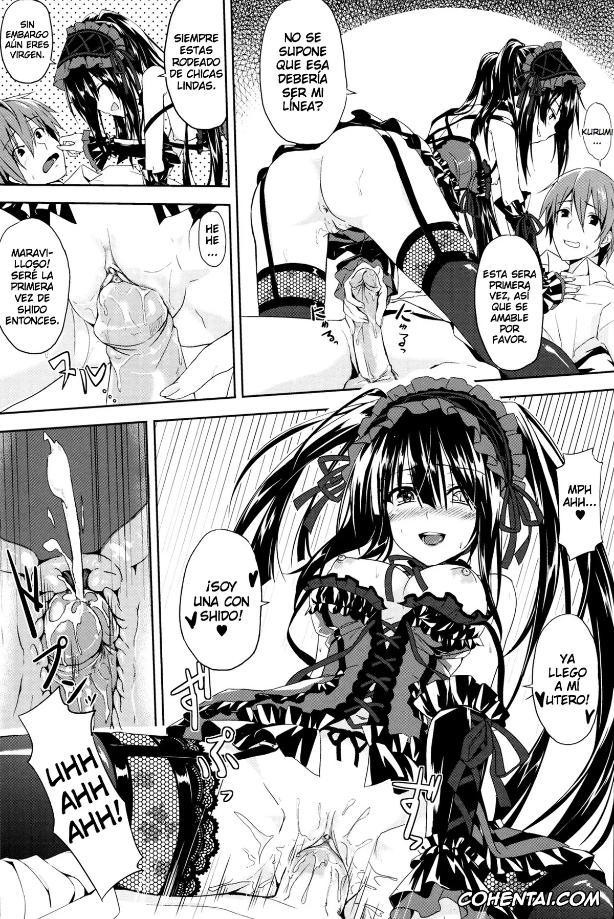 Date A Live hentai, Kurumi Tokisaki hentai, Shido Itsuka hentai, Sex A Love (Date A Live), pagina 12