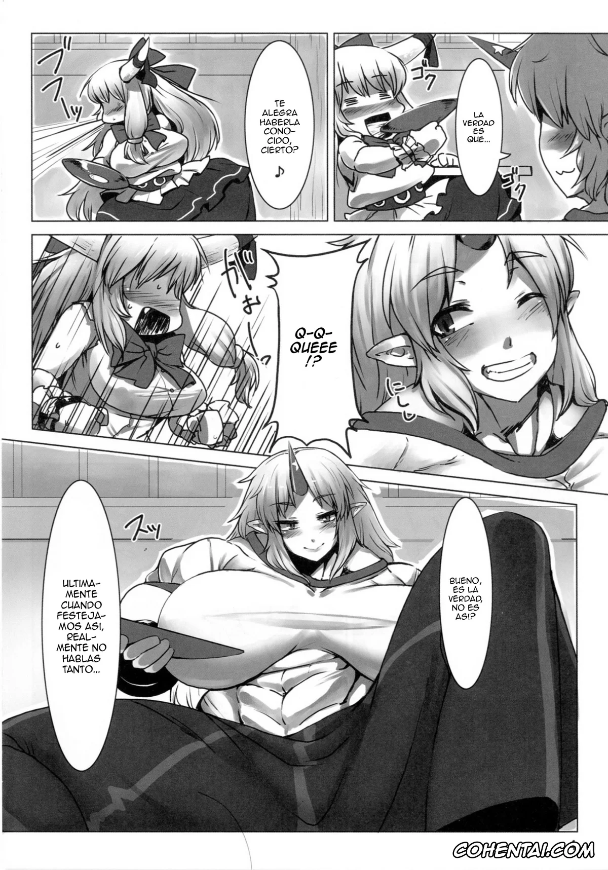 Touhou Project xxx, Kogasa Tatara xxx, Suika Ibuki xxx, Suteki na Sato de Kurashimasho Ni (Touhou Project), pagina 4