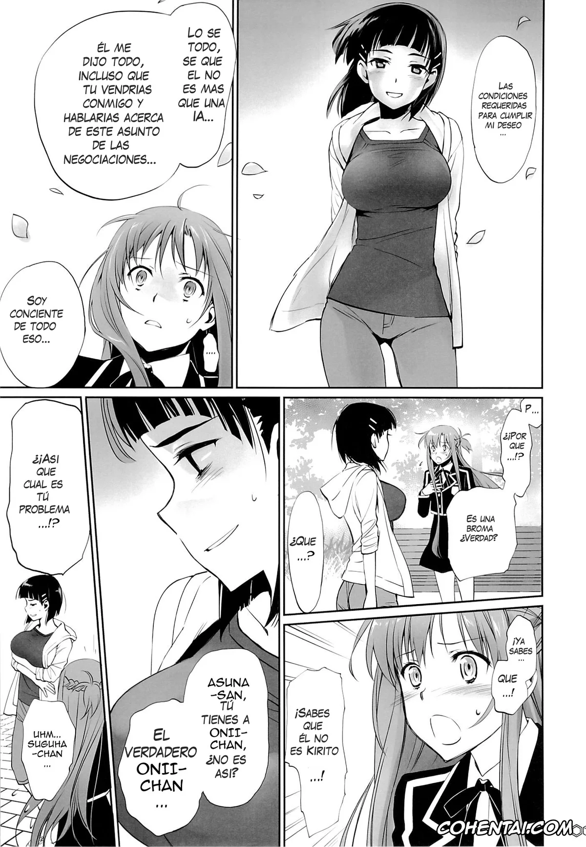 Sword Art Online hentai, Asuna Yuuki hentai, Kazuto Kirigaya | Kirito hentai, Suguha Kirigaya hentai, turnover (Sword Art Online), pagina 6