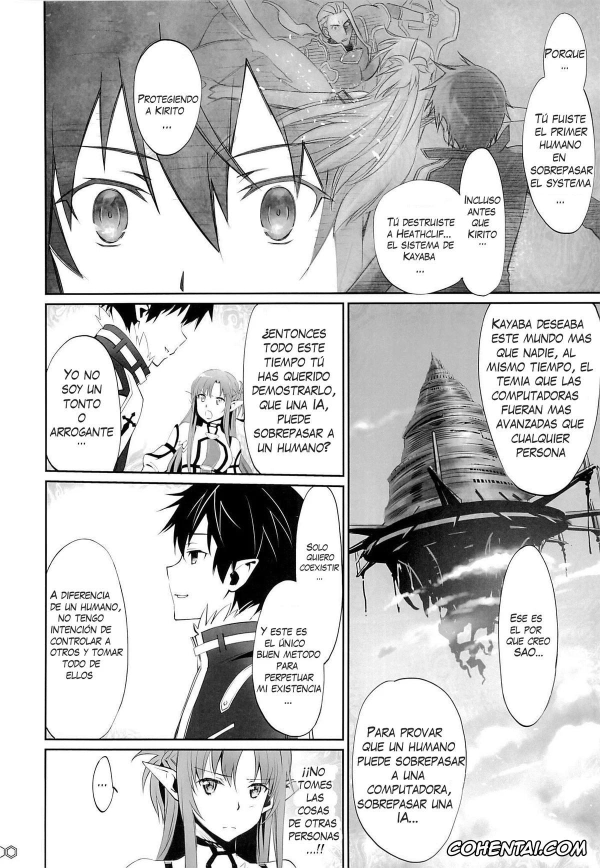 Sword Art Online hentai, Asuna Yuuki hentai, Kazuto Kirigaya | Kirito hentai, Suguha Kirigaya hentai, turnover (Sword Art Online), pagina 9