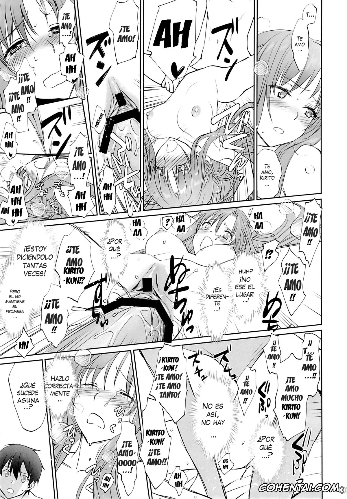 Sword Art Online hentai, Asuna Yuuki hentai, Kazuto Kirigaya | Kirito hentai, Suguha Kirigaya hentai, turnover (Sword Art Online), pagina 36