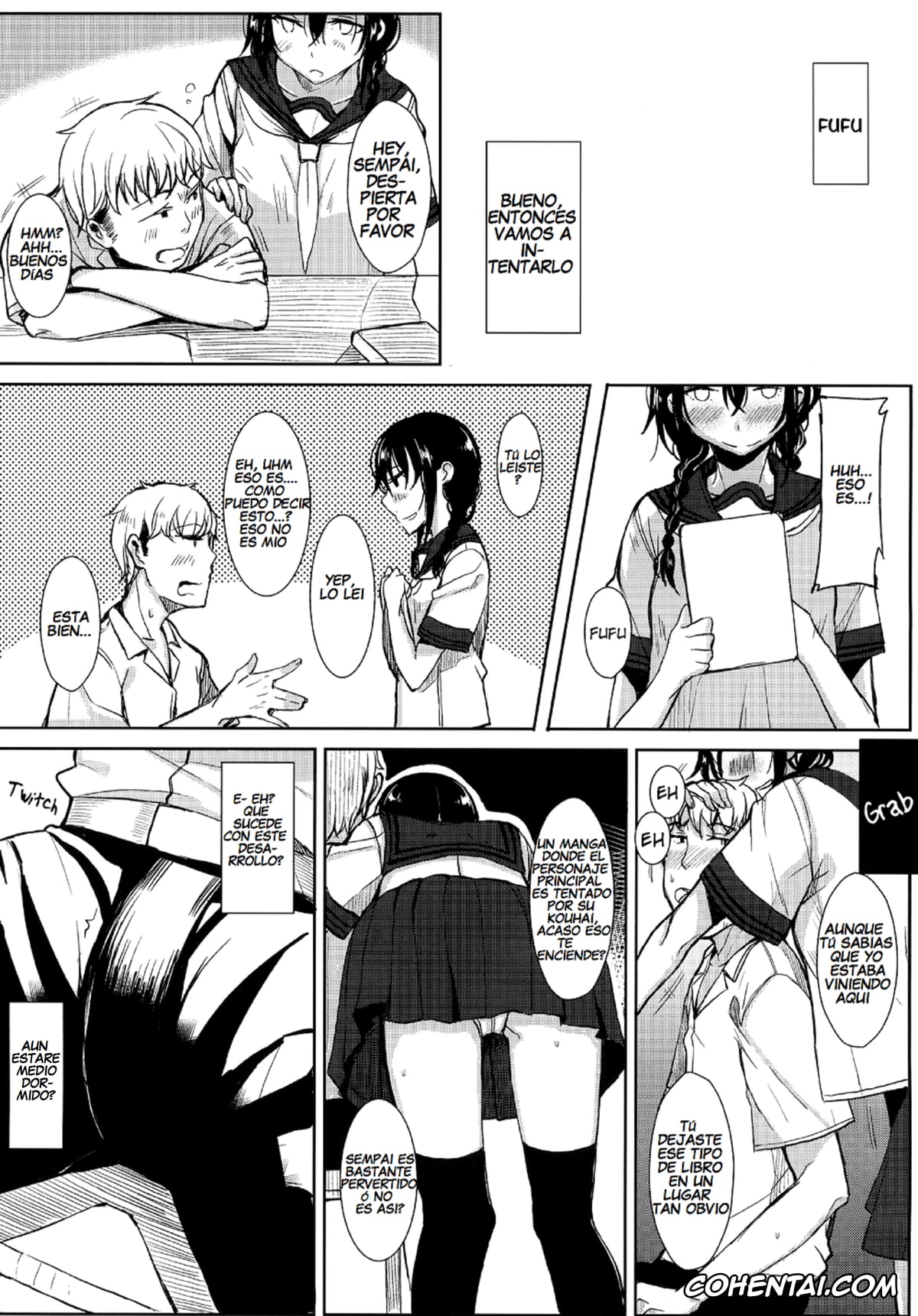 Original hentai, Kouhai-chan ni Eroi Koto sareru Hon, pagina 3
