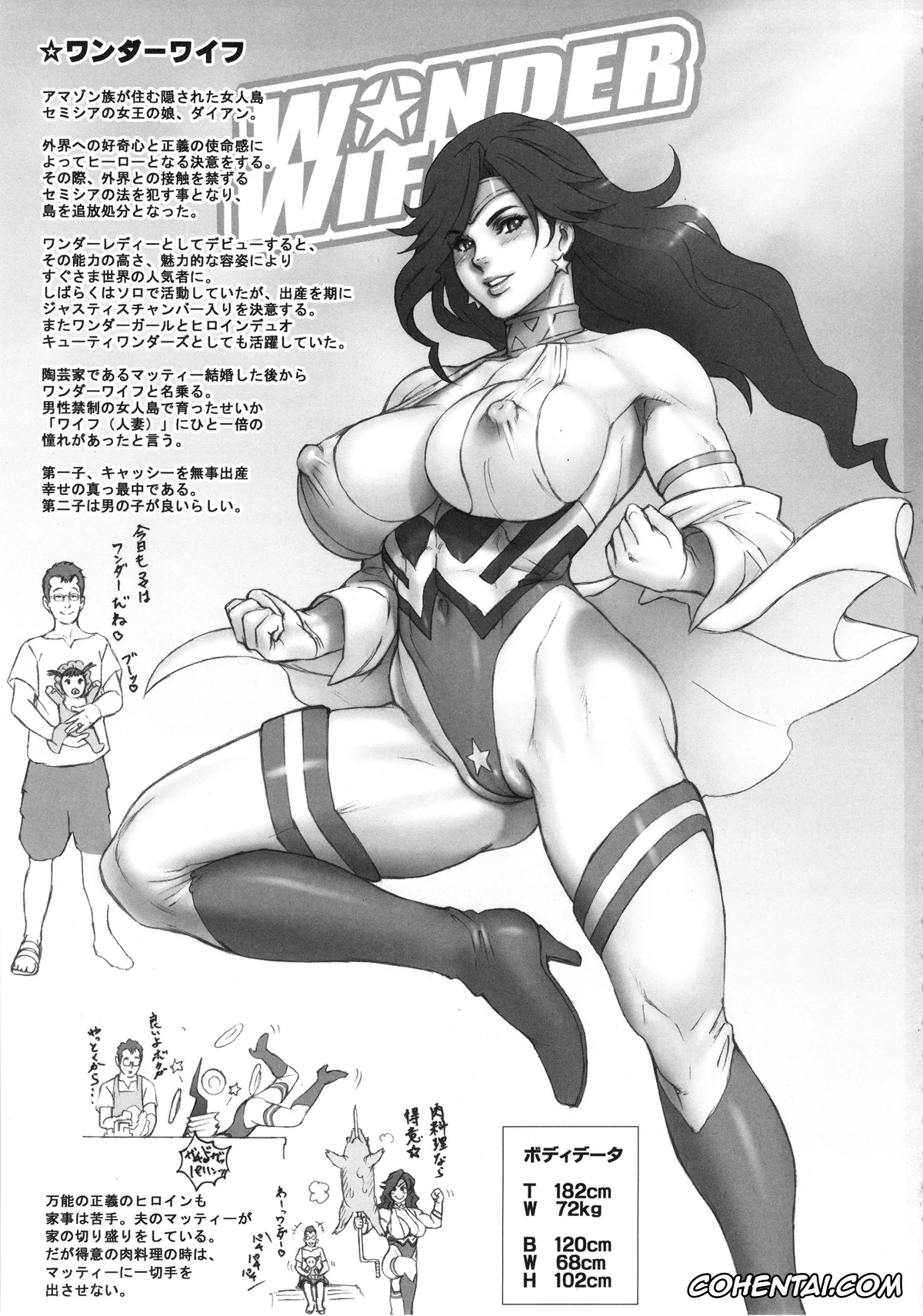 Wonder Woman porno, Wonder Woman porno, NIPPON WONDER WIFE King Dominator Hen, pagina 2