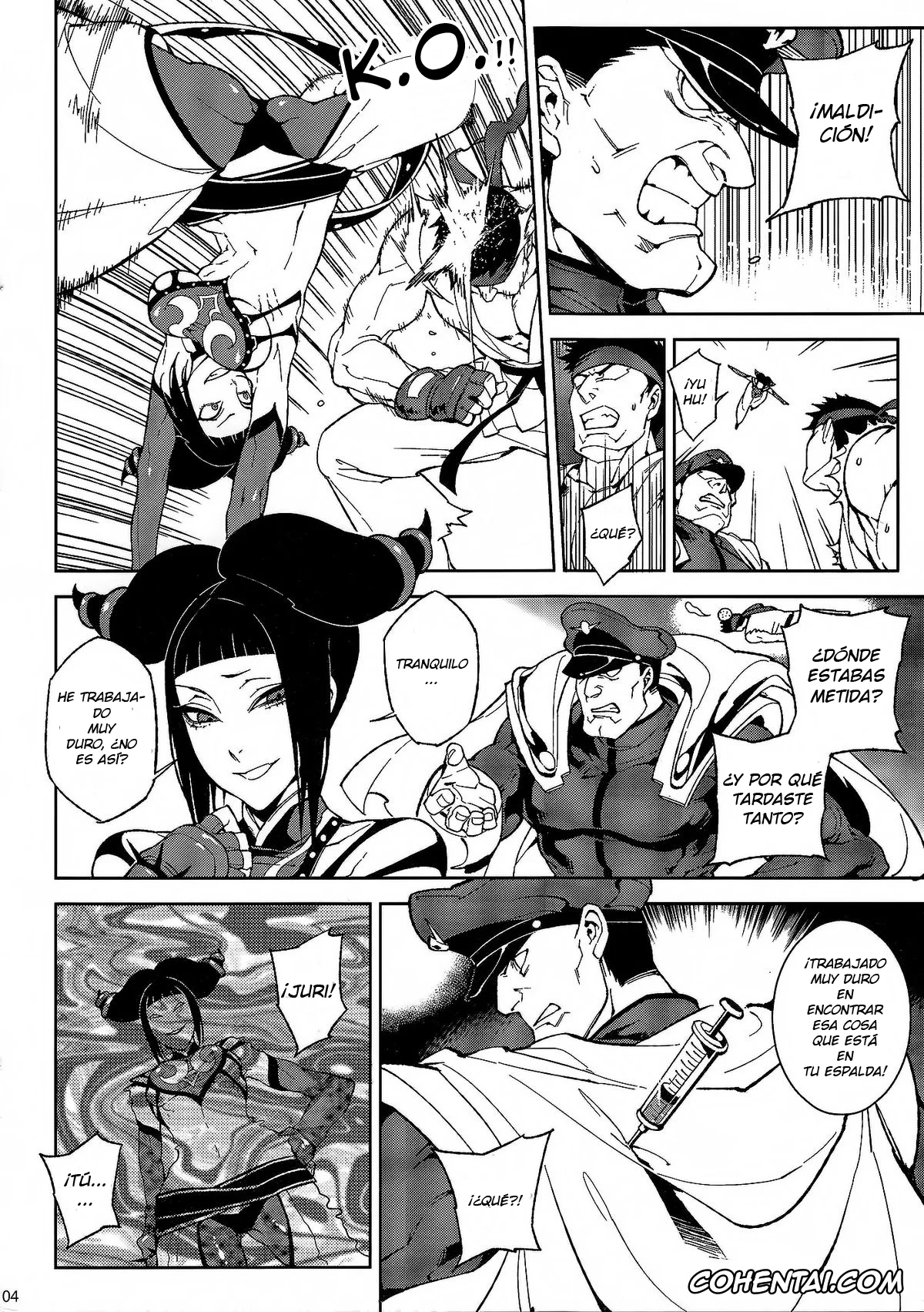 Street Fighter porno, Juri Han porno, M. Bison porno, Lose Control (Super Street Fighter IV), pagina 5