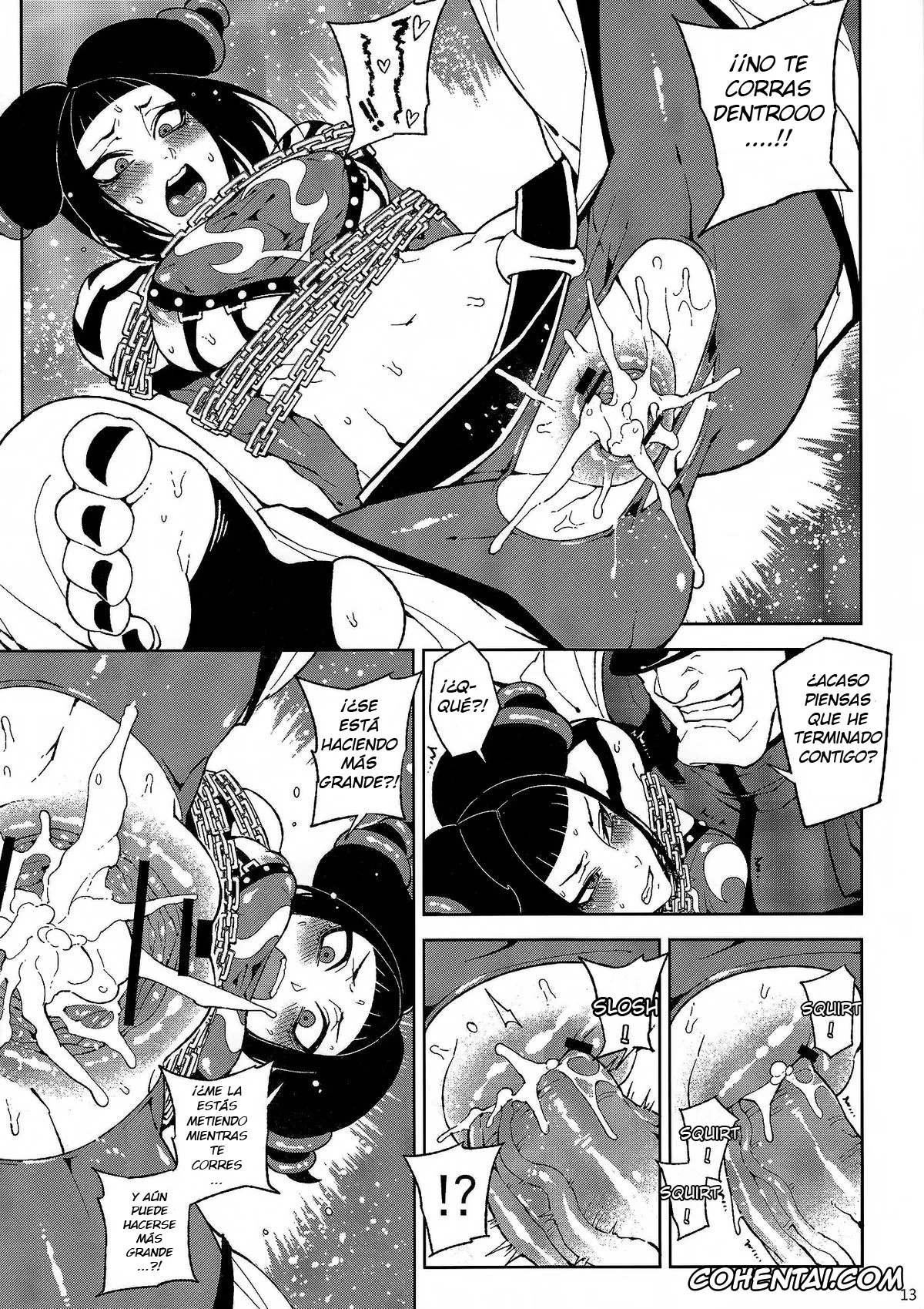 Street Fighter porno, Juri Han porno, M. Bison porno, Lose Control (Super Street Fighter IV), pagina 14