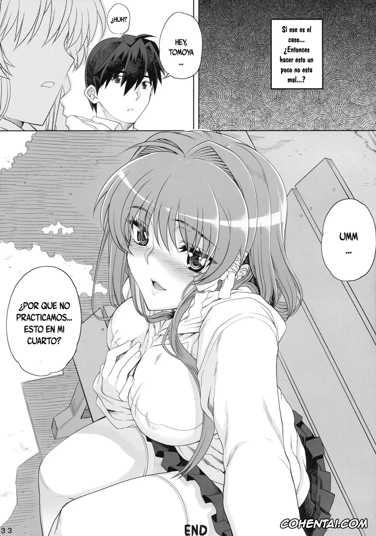 Clannad xxx, Kyou Fujibayashi xxx, Kayumidome 3 houme Kanzen Ban (Clannad), pagina 34