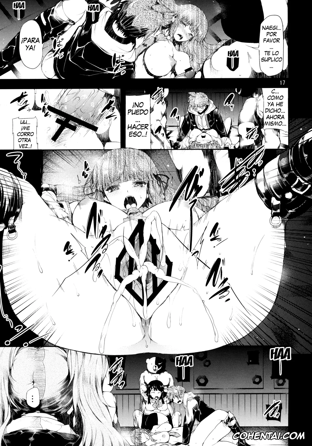 Danganronpa xxx, Junko Enoshima xxx, Kyouko Kirigiri xxx, Makoto Naegi xxx, Sayaka Maizono xxx, Before Doom (Danganronpa), pagina 16