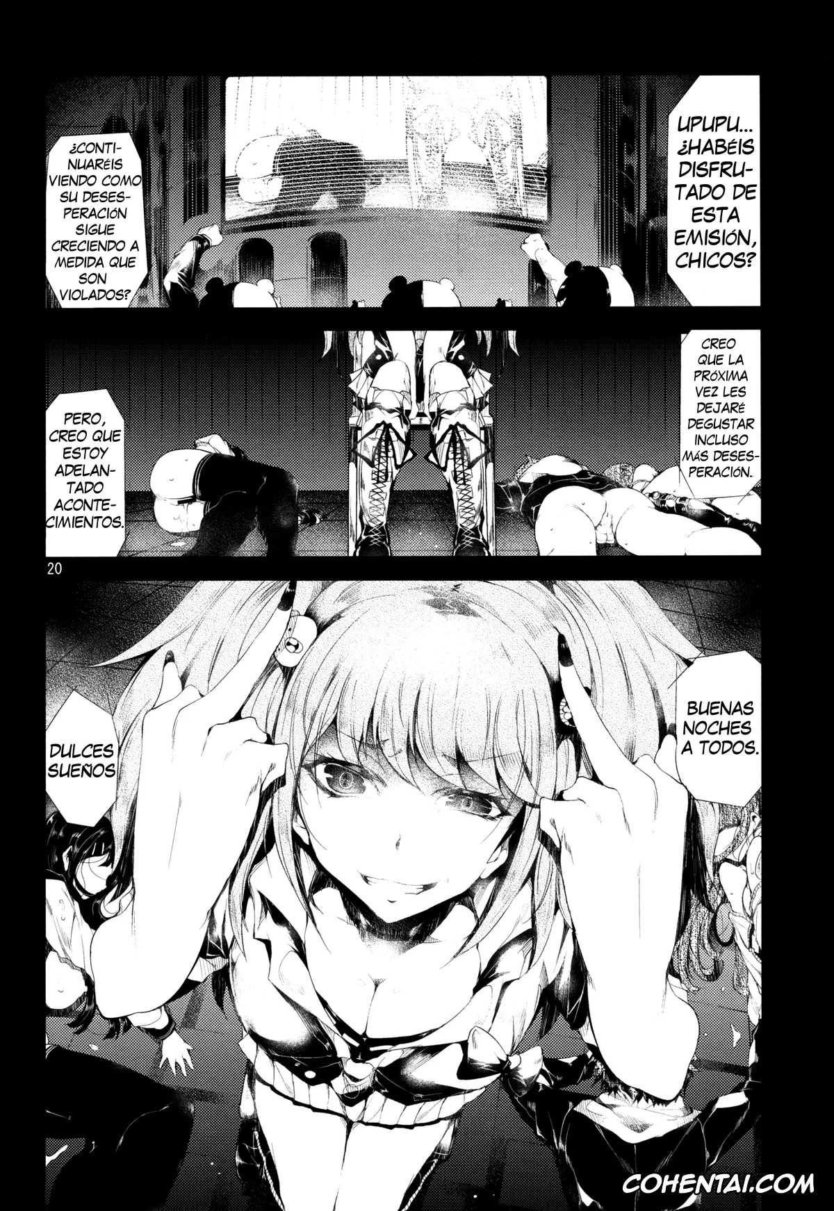 Danganronpa xxx, Junko Enoshima xxx, Kyouko Kirigiri xxx, Makoto Naegi xxx, Sayaka Maizono xxx, Before Doom (Danganronpa), pagina 19