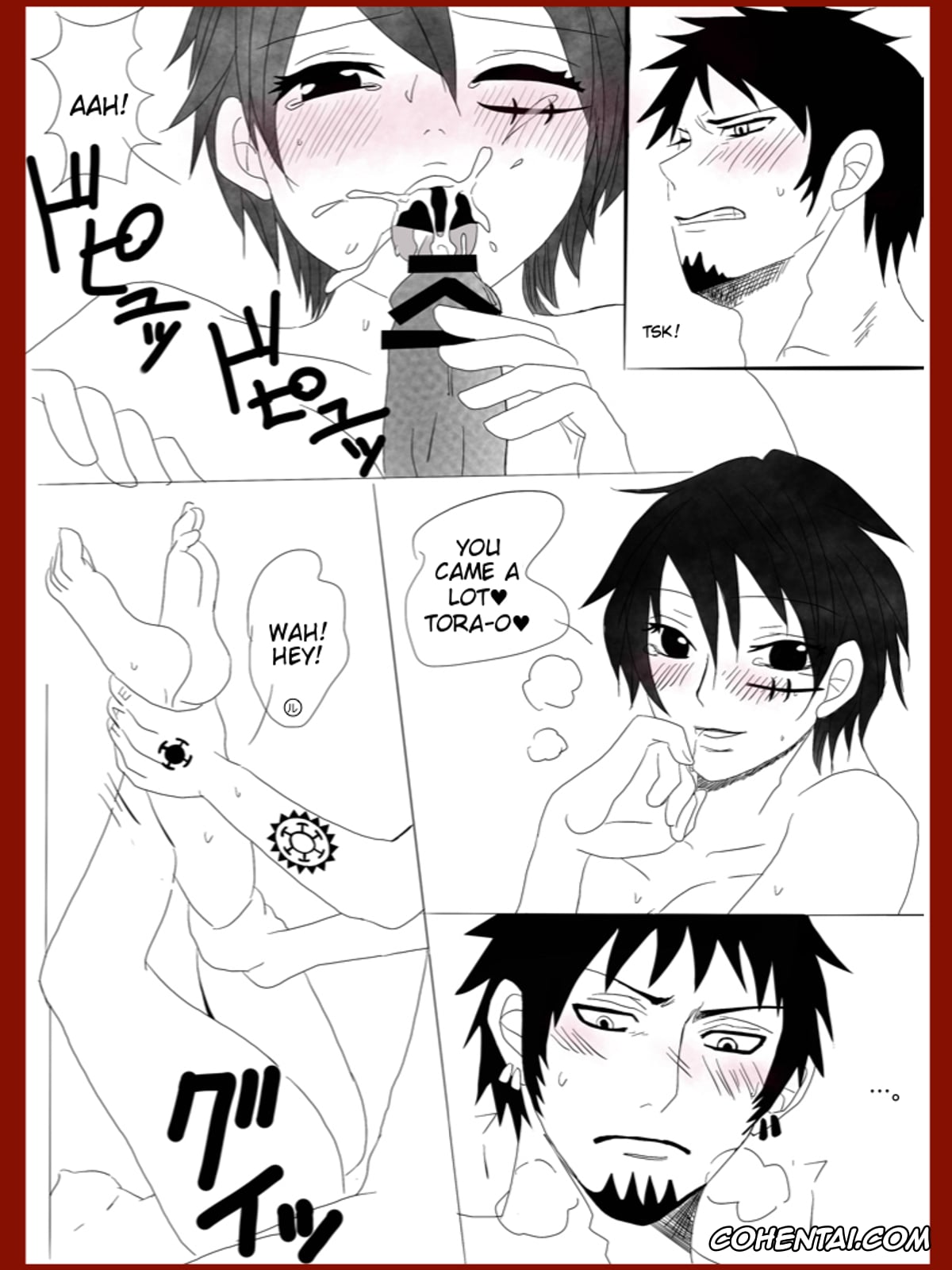 One Piece hentai, Monkey D. Luffy hentai, Trafalgar Law hentai, Salad roll reunion story . Sequel R-18. (One Piece), pagina 6