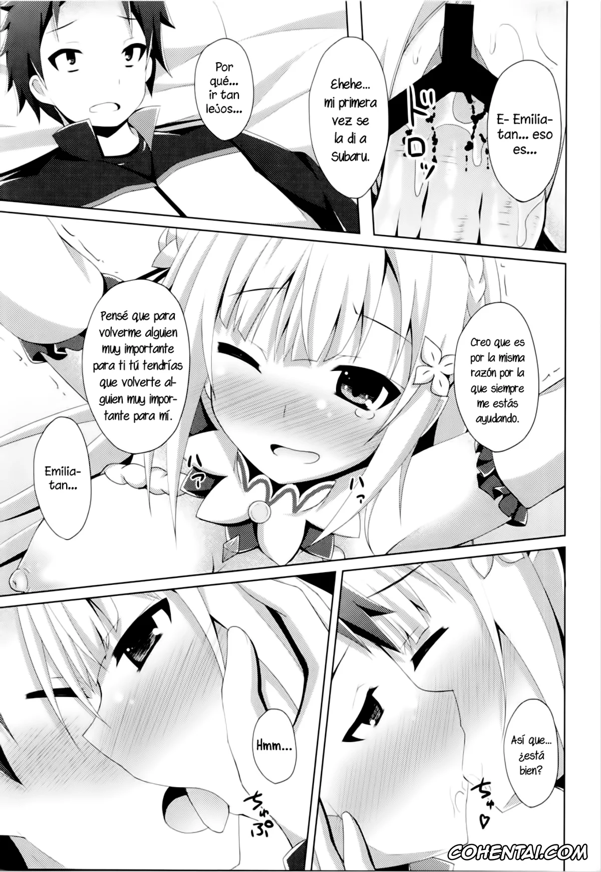 Re:Zero kara Hajimeru Isekai Seikatsu porno, Emilia porno, Subaru Natsuki porno, E・M・T to Kyou mo Ore wa Sakebu (Re:Zero kara Hajimeru Isekai Seikatsu), pagina 14