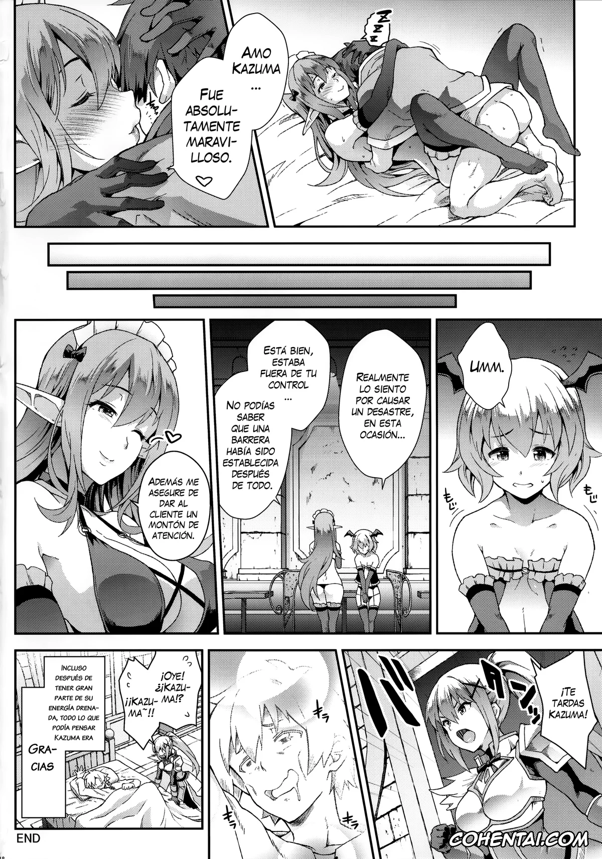 Kono Subarashii Sekai ni Syukufuku o! porno, Kazuma Satou porno, Receptionist Succubus porno, Kono Kairaku Ga Sugoi! (Kono Subarashii Sekai ni Syukufuku o!), pagina 17