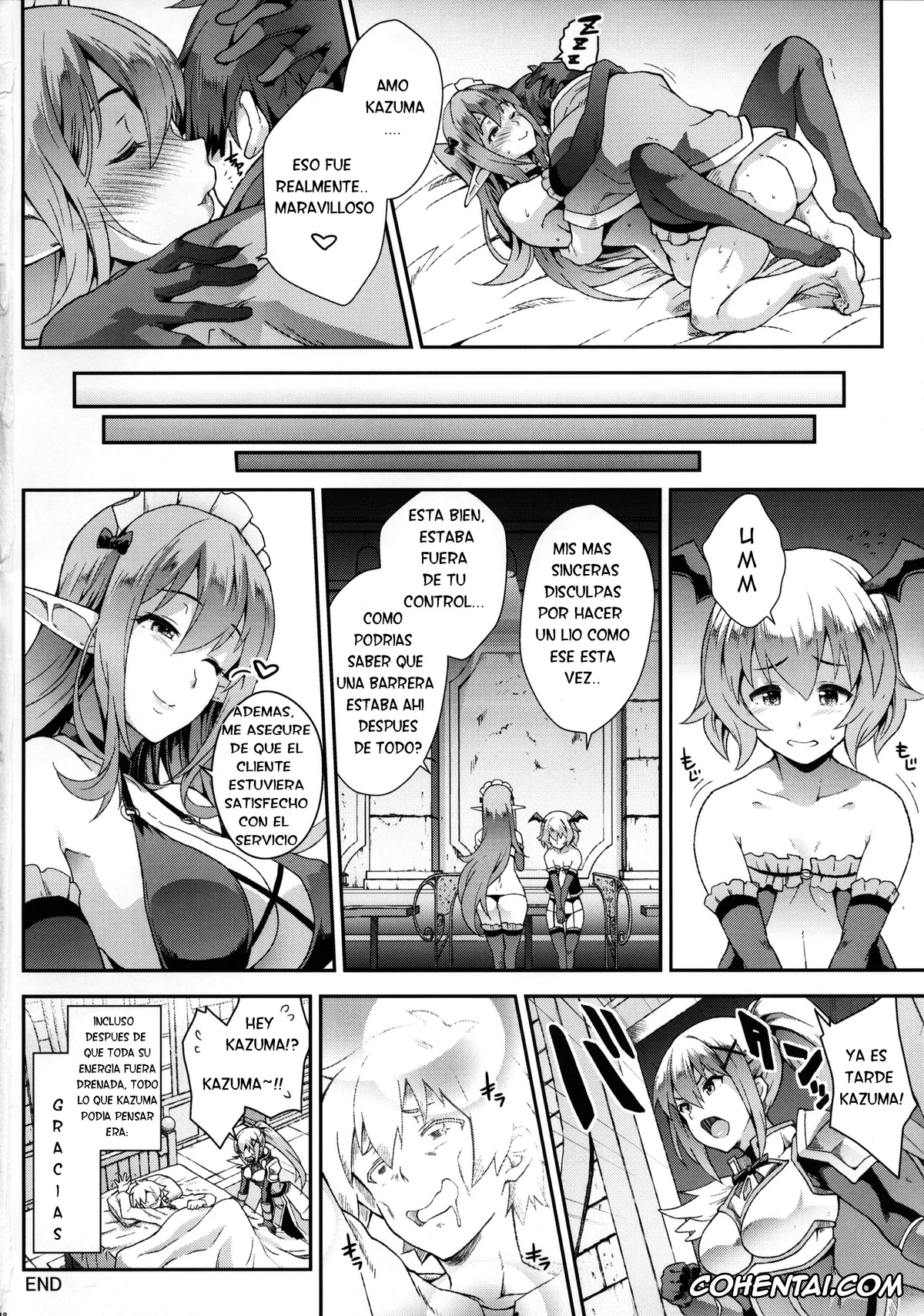 Kono Subarashii Sekai ni Syukufuku o! porno, Kazuma Satou porno, Receptionist Succubus porno, Kono Kairaku Ga Sugoi! (Kono Subarashii Sekai ni Syukufuku o!), pagina 17