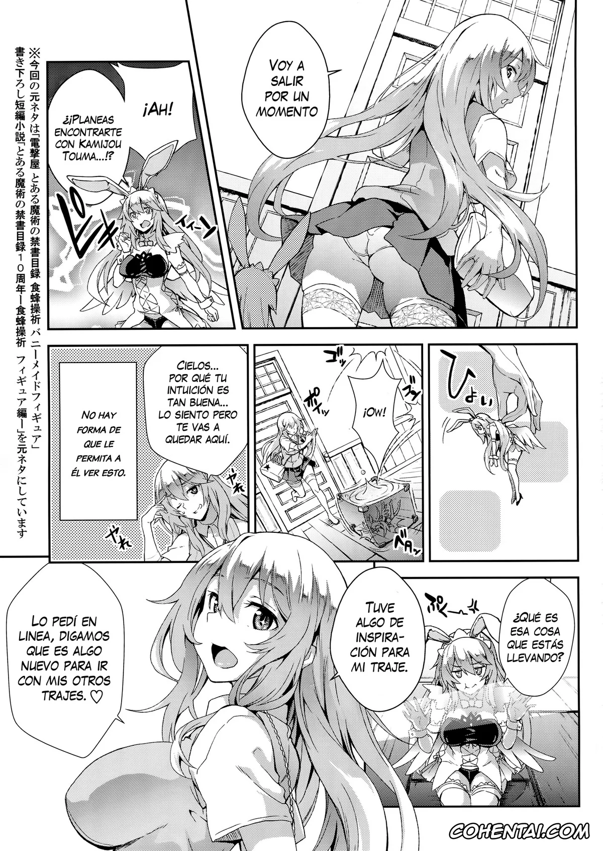 Toaru Project porno, Misaki Shokuhou porno, Touma Kamijou porno, Noushoku Houga (Toaru Majutsu no Index), pagina 2
