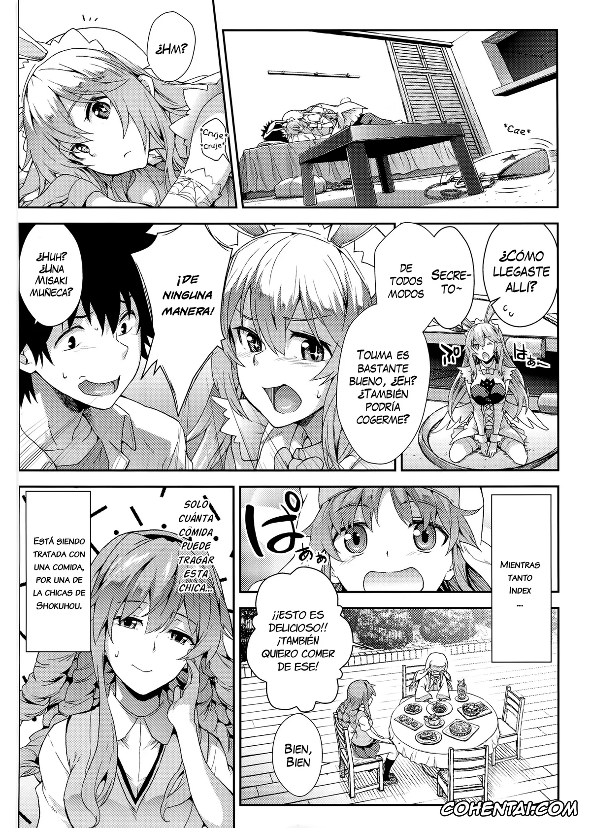 Toaru Project porno, Misaki Shokuhou porno, Touma Kamijou porno, Noushoku Houga (Toaru Majutsu no Index), pagina 17