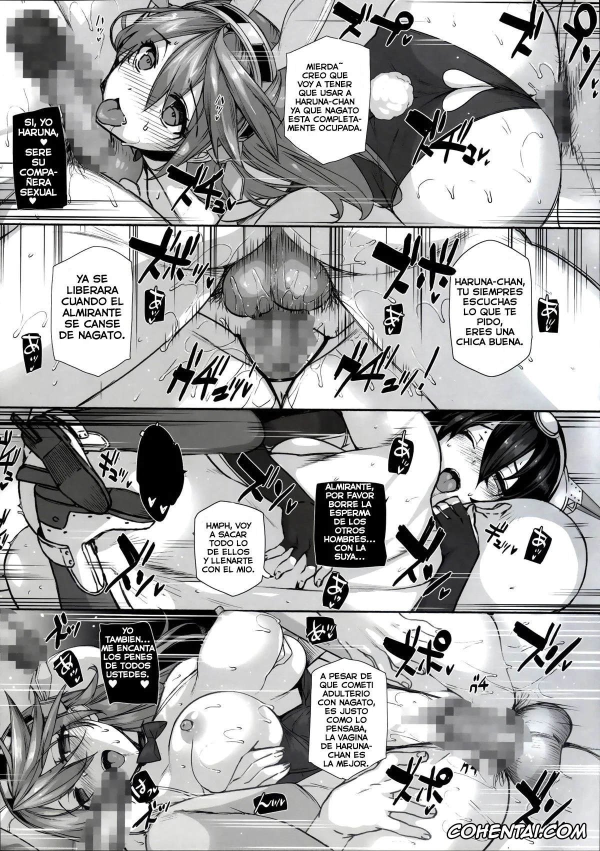 Kantai Collection -KanColle- hentai, Haruna hentai, Nagato hentai, Daraku Senkan -Otoko o Shiranakatta KanMusu-tachi- (Kantai Collection -KanColle-), pagina 42