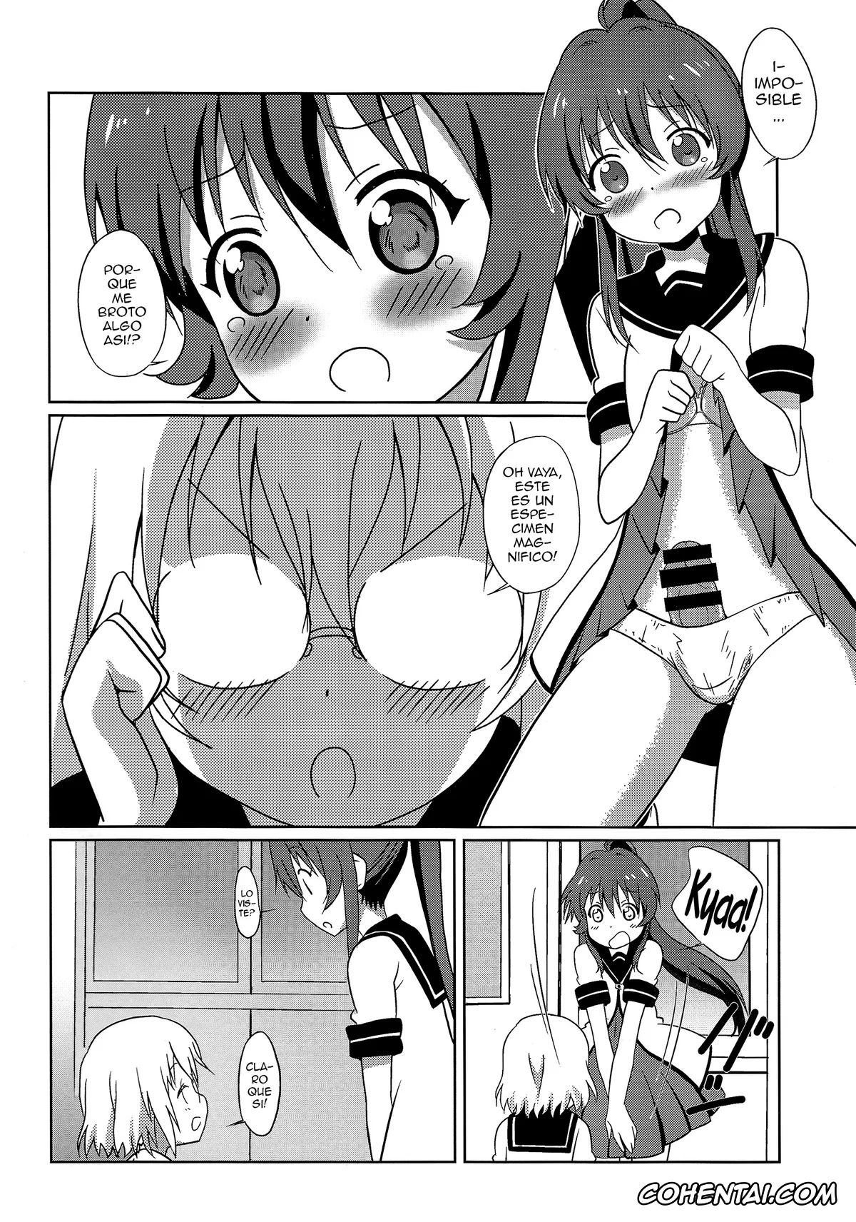 YuruYuri hentai, Ayano Sugiura hentai, Kyouko Toshinou hentai, Magejun 37 (YuruYuri), pagina 3