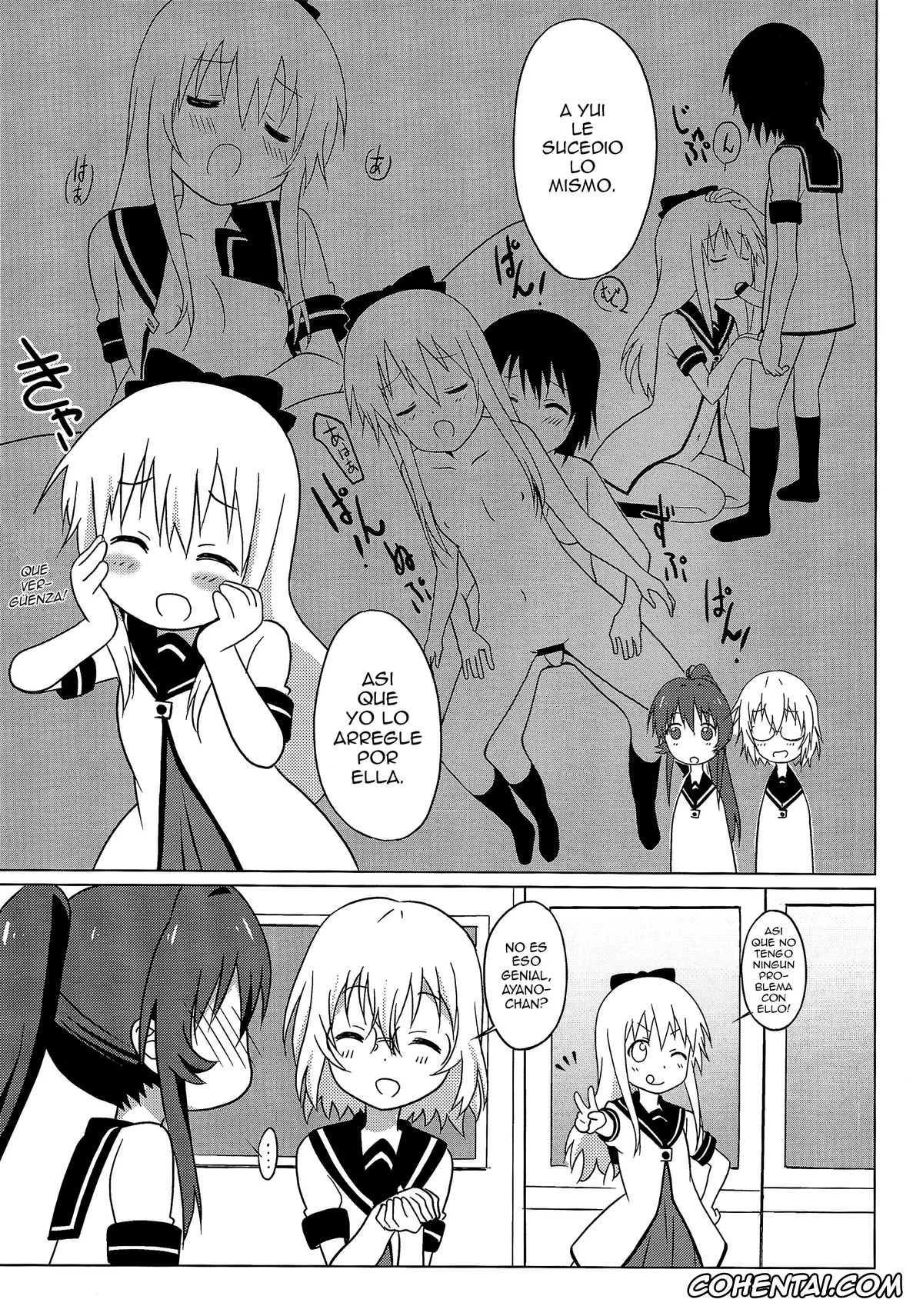 YuruYuri hentai, Ayano Sugiura hentai, Kyouko Toshinou hentai, Magejun 37 (YuruYuri), pagina 6