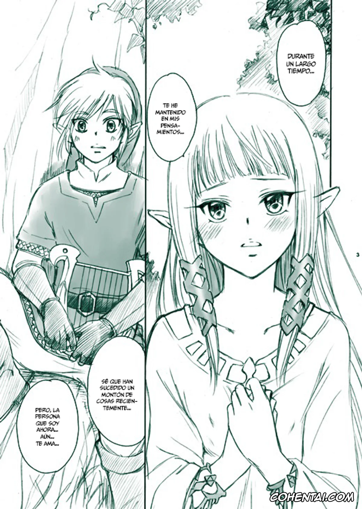 The Legend Of Zelda hentai, Link hentai, Princess Zelda hentai, Erosou de Eroku nai Sukoshi Eroi Zelda (The Legend of Zelda), pagina 3