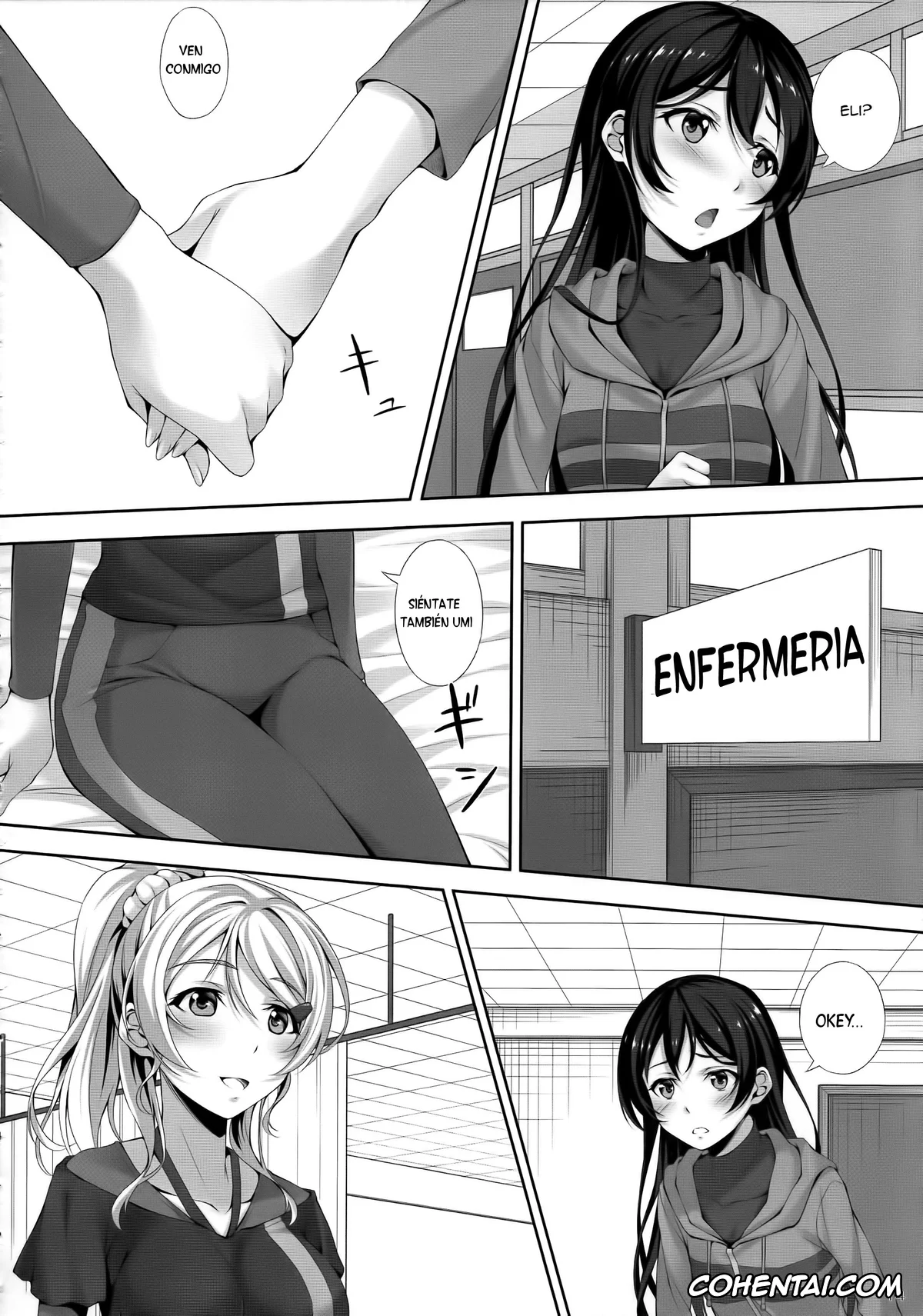 Love Live! hentai, Eli Ayase hentai, Umi Sonoda hentai, Love Love (Love Live!), pagina 12