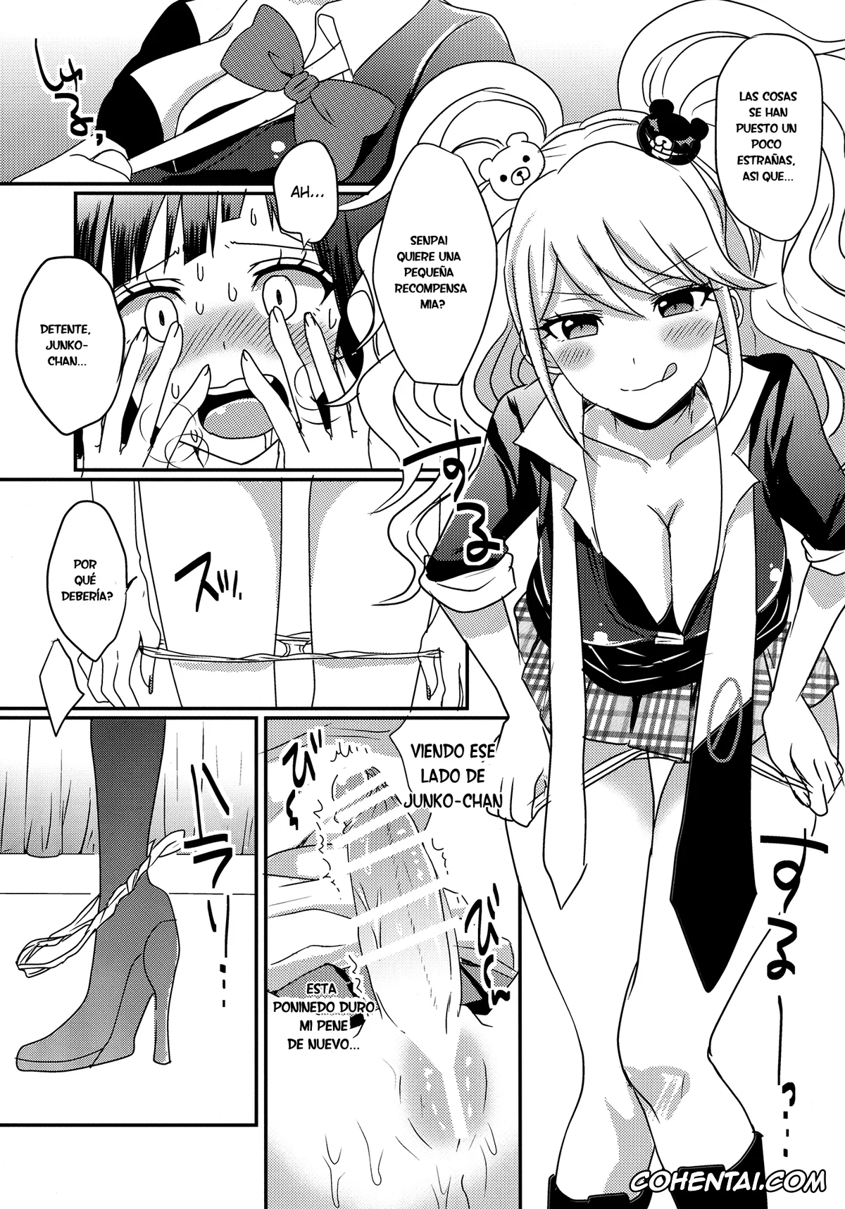 Danganronpa hentai, Junko Enoshima hentai, Mikan Tsumiki hentai, Futari wa SeFrie ni Narimashita (Super Danganronpa 2), pagina 6