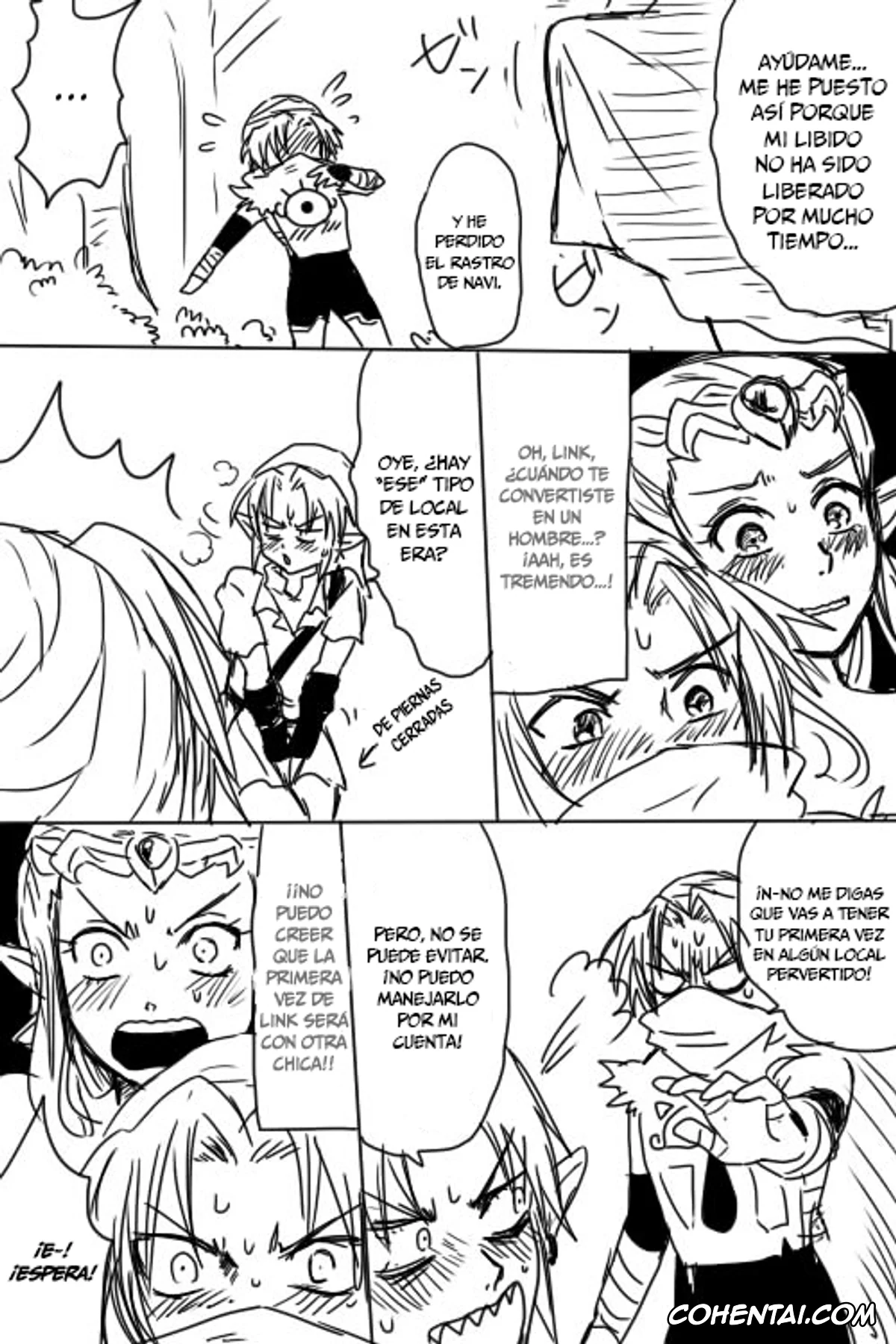 The Legend Of Zelda xxx, Link xxx, Princess Zelda xxx, Sheik xxx, Link to Zelda ga Jun Ai Ecchi suru Manga (The Legend Of Zelda), pagina 4