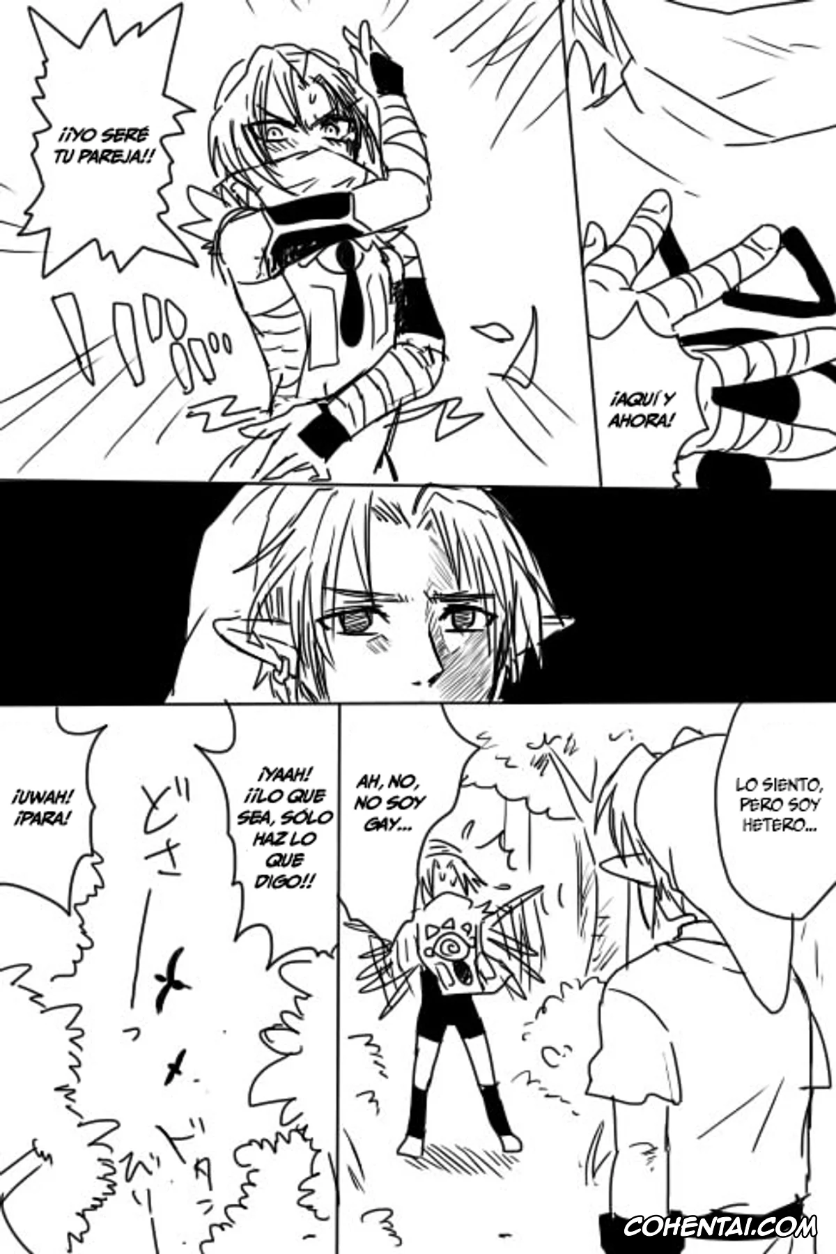 The Legend Of Zelda porno, Link porno, Princess Zelda porno, Sheik porno, Link to Zelda ga Jun Ai Ecchi suru Manga (The Legend Of Zelda), pagina 5
